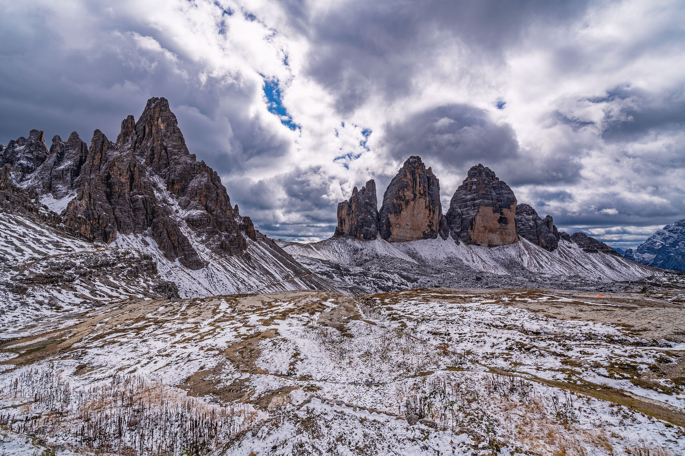 View of the Three Peaks of Lavaredo from Locatelli