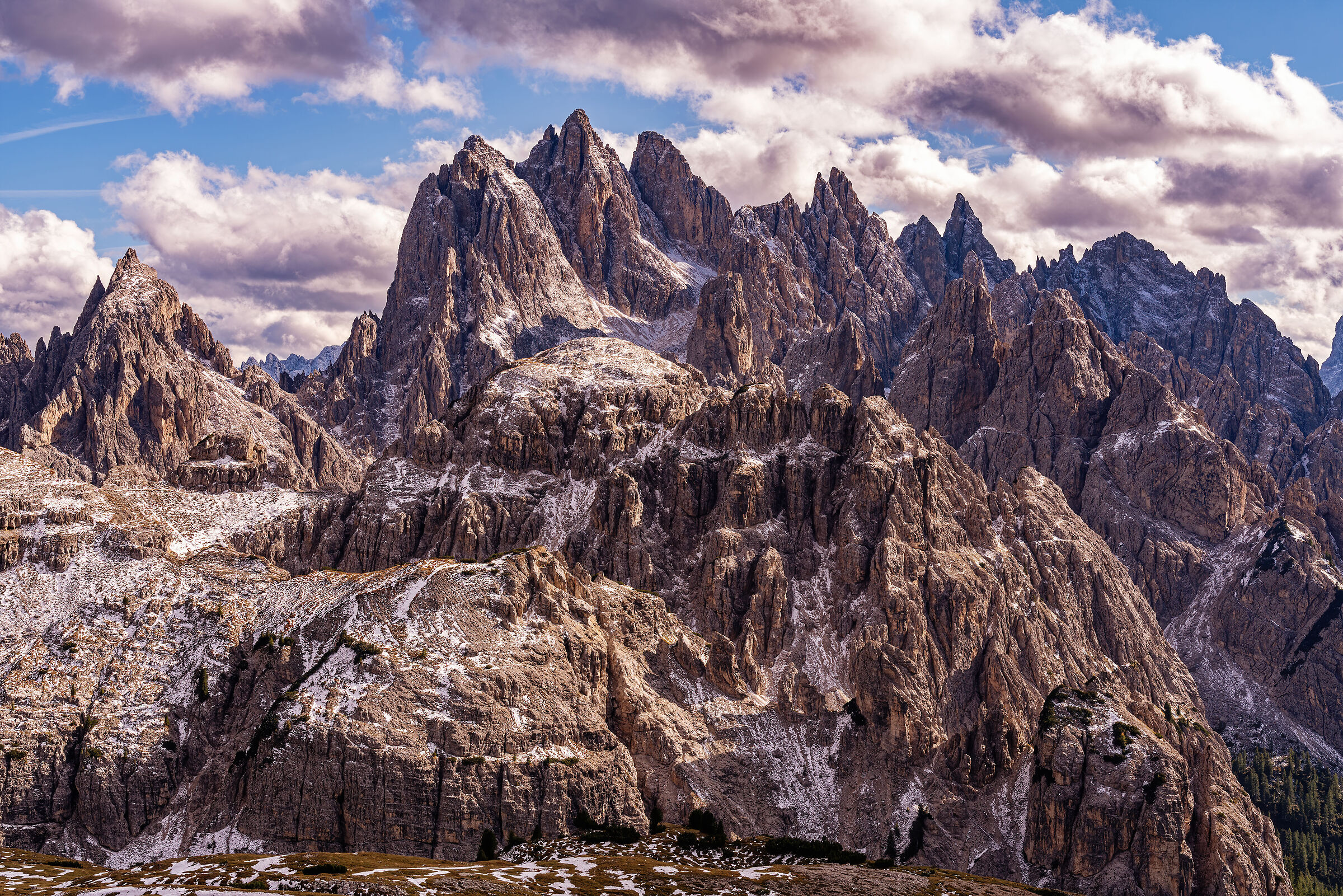 Cadini di Misurina from the Col di Mezzo fork