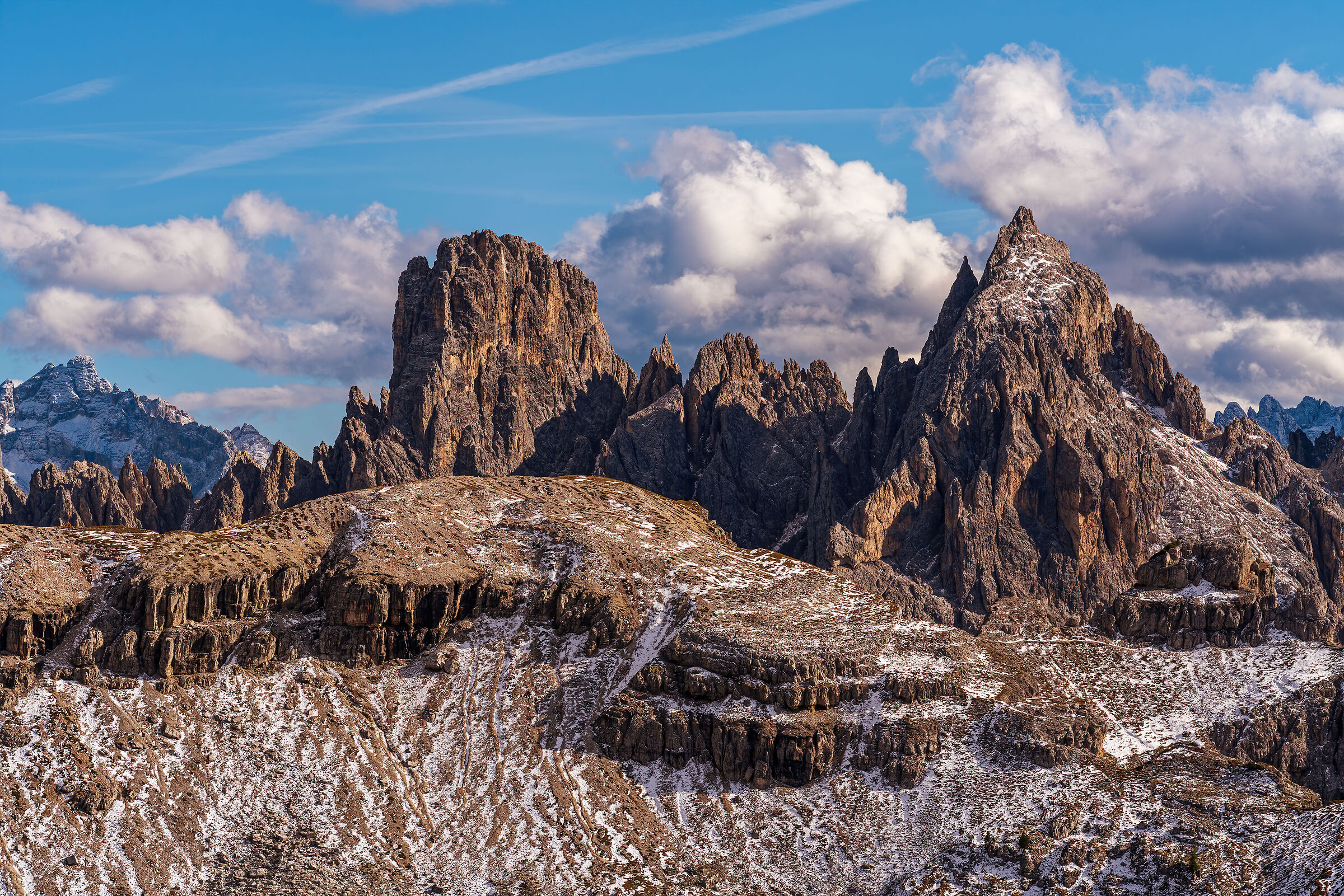 Cadini di Misurina from above the Auronzo refuge