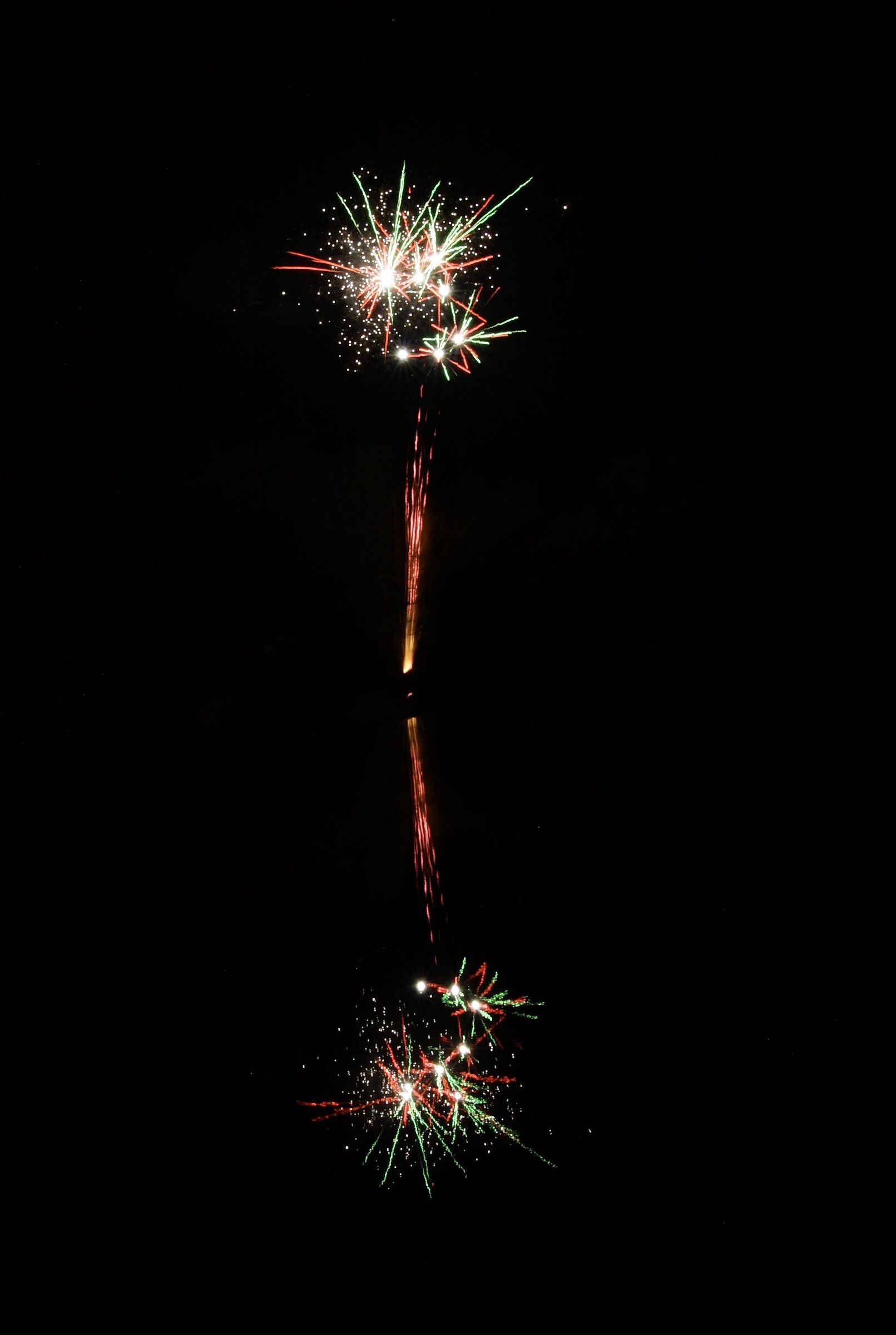 Fuochi d'artificio tricolore