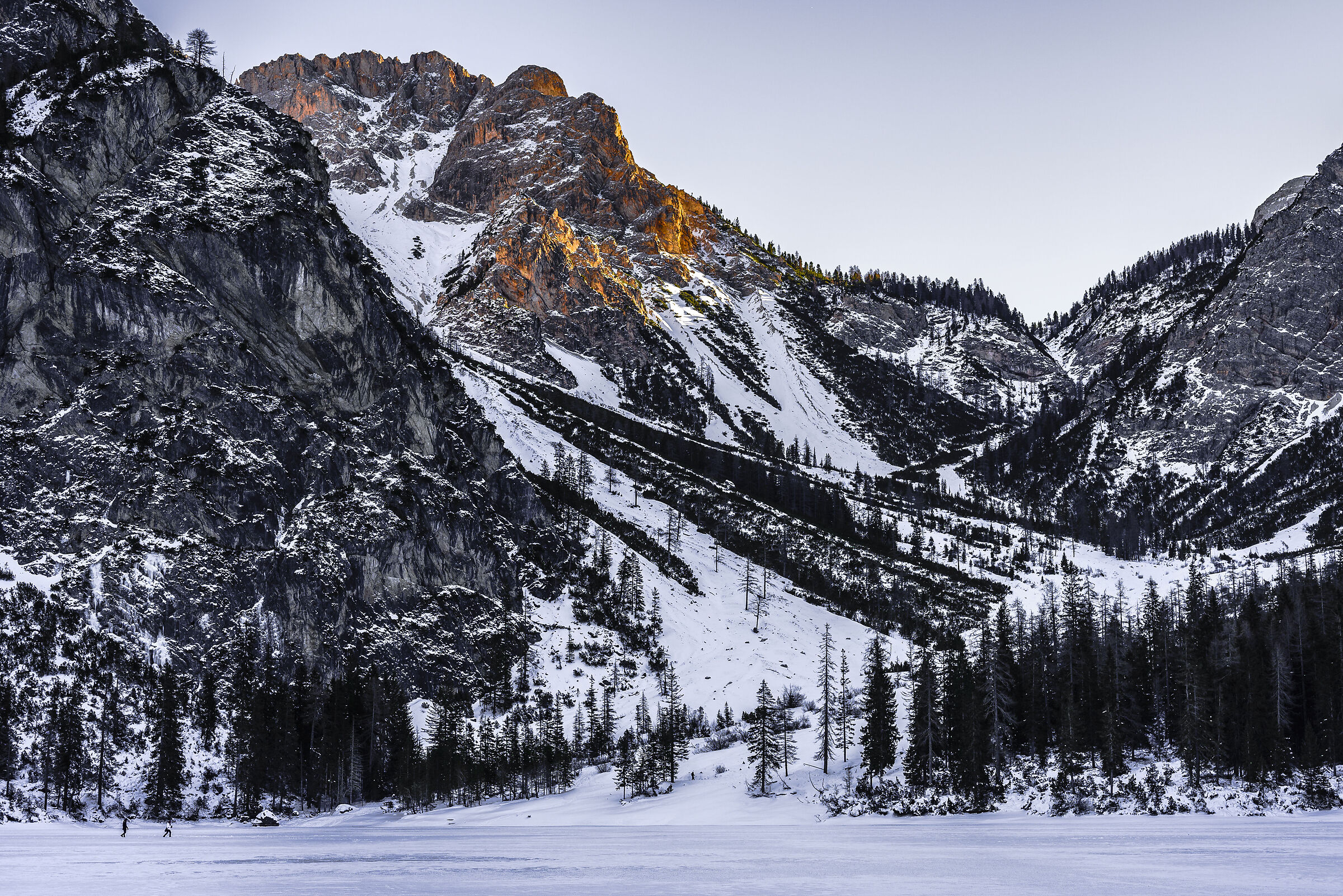 Last light at Lake Braies