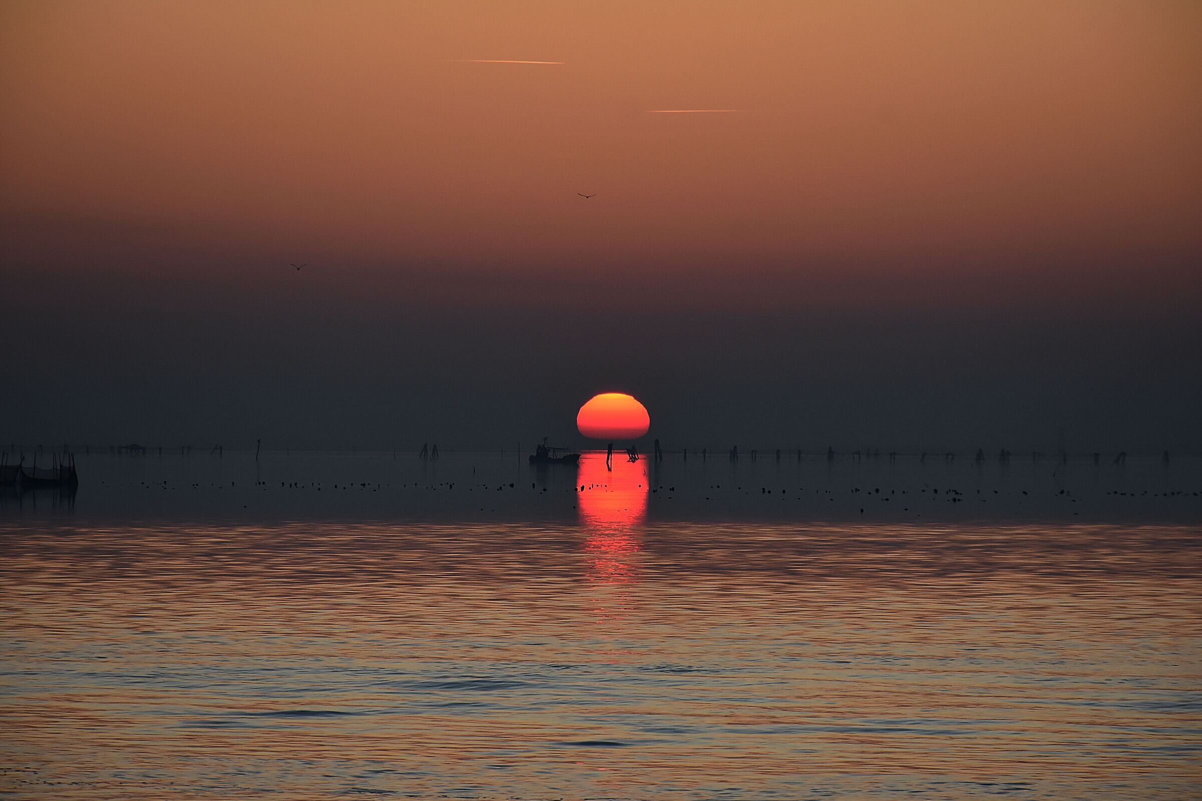 Tramonto sulla laguna