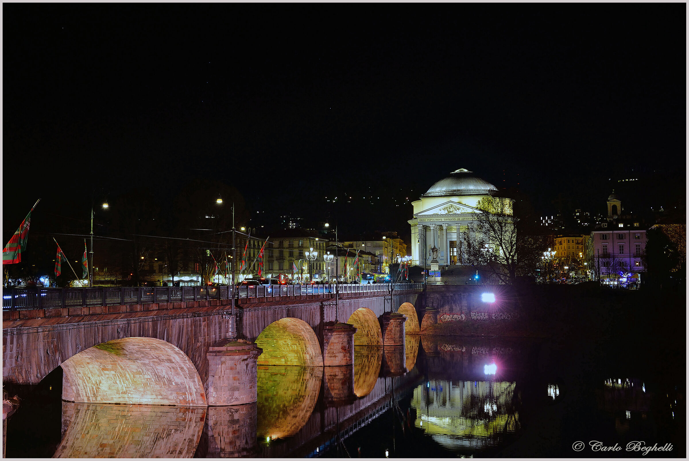 Turin at night