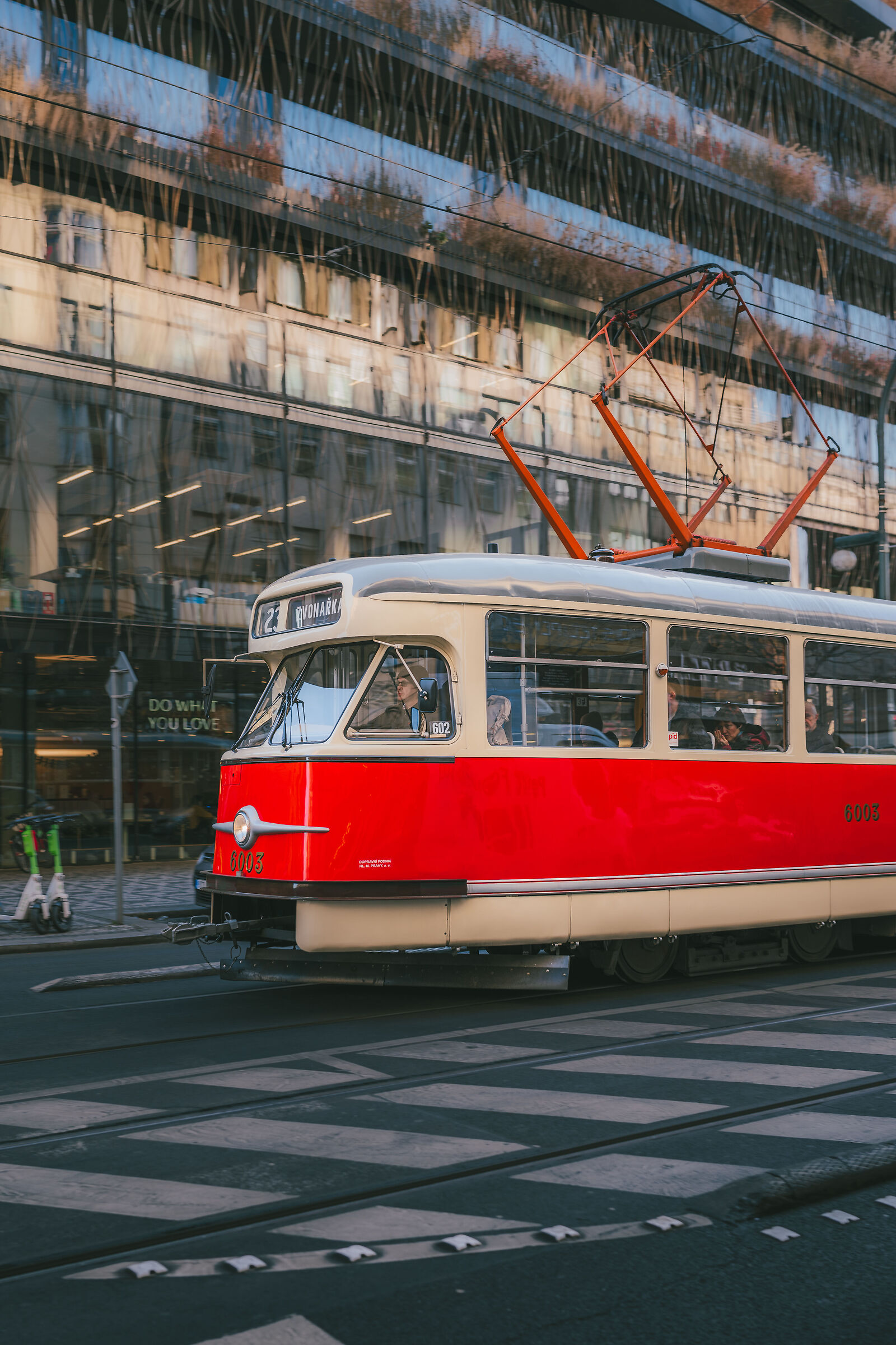 Prague's efficient trams!