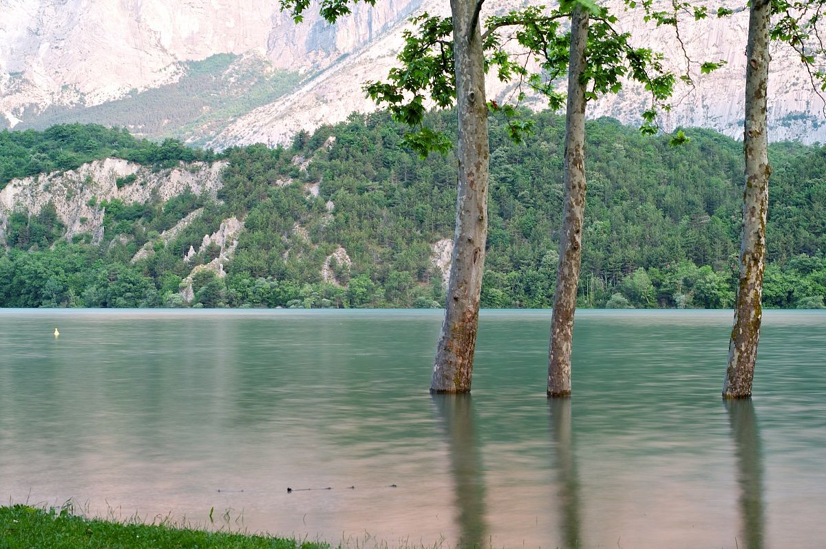 yet the lake cavedine and the three trees!