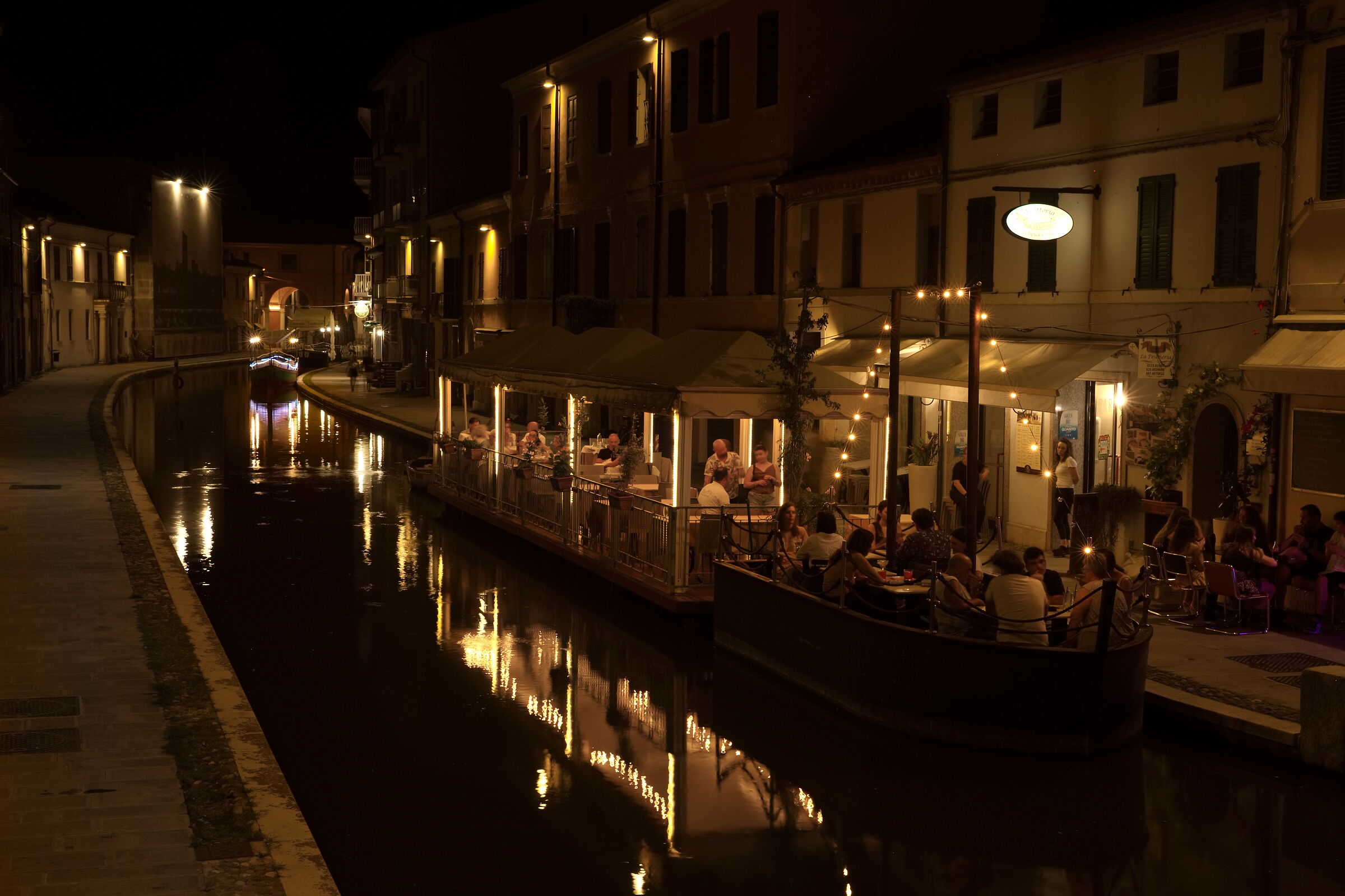 Saturday evening in Comacchio