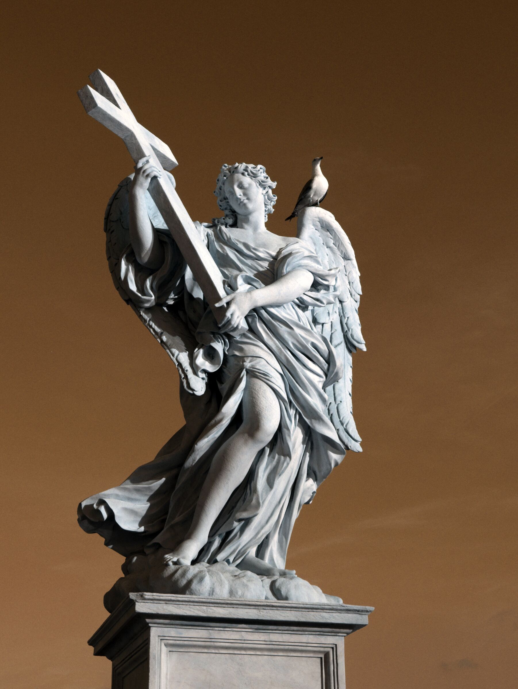 Angel carrying the cross