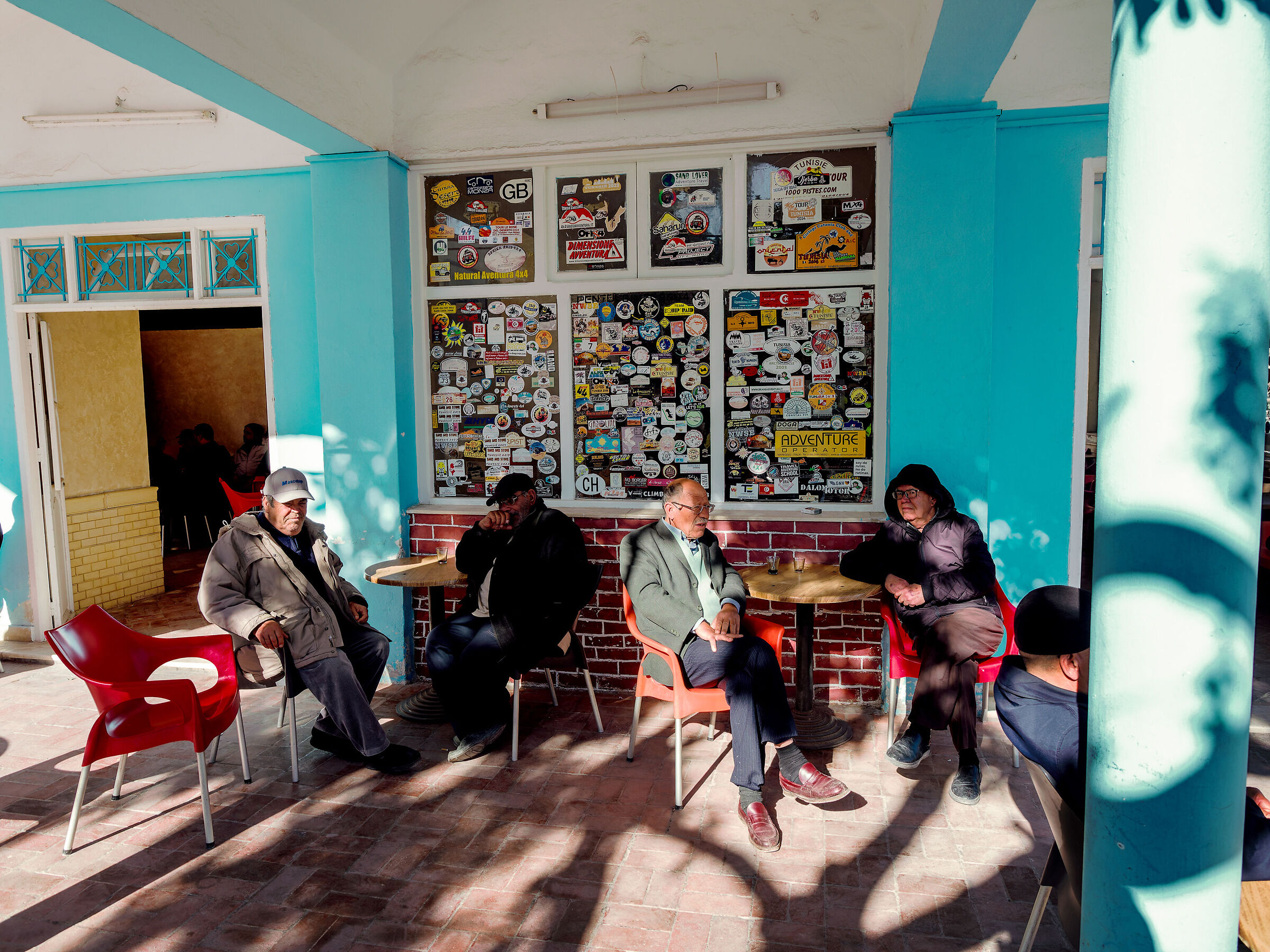 They were four friends at the bar