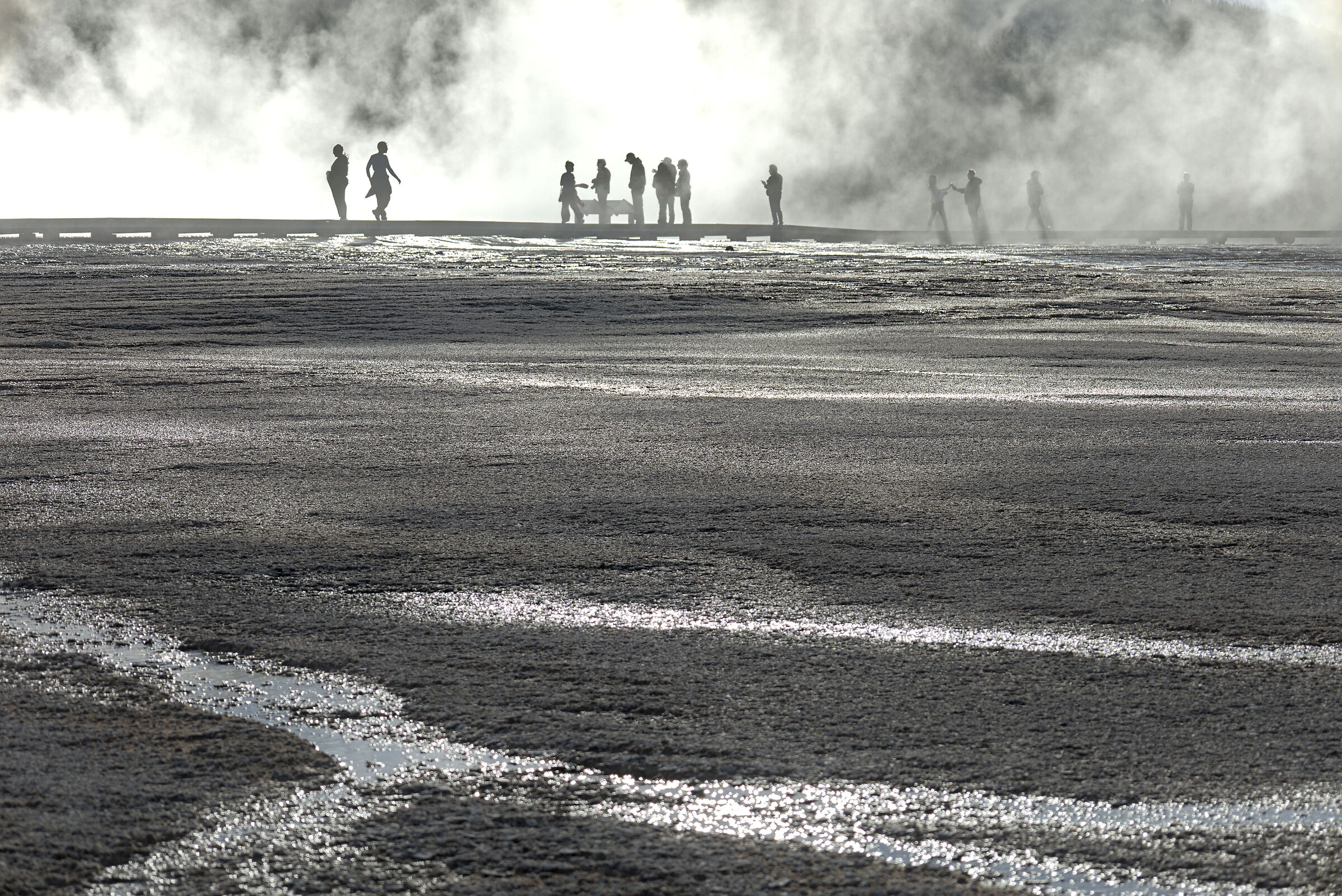 Sagome alla Gran Prismatic Spring