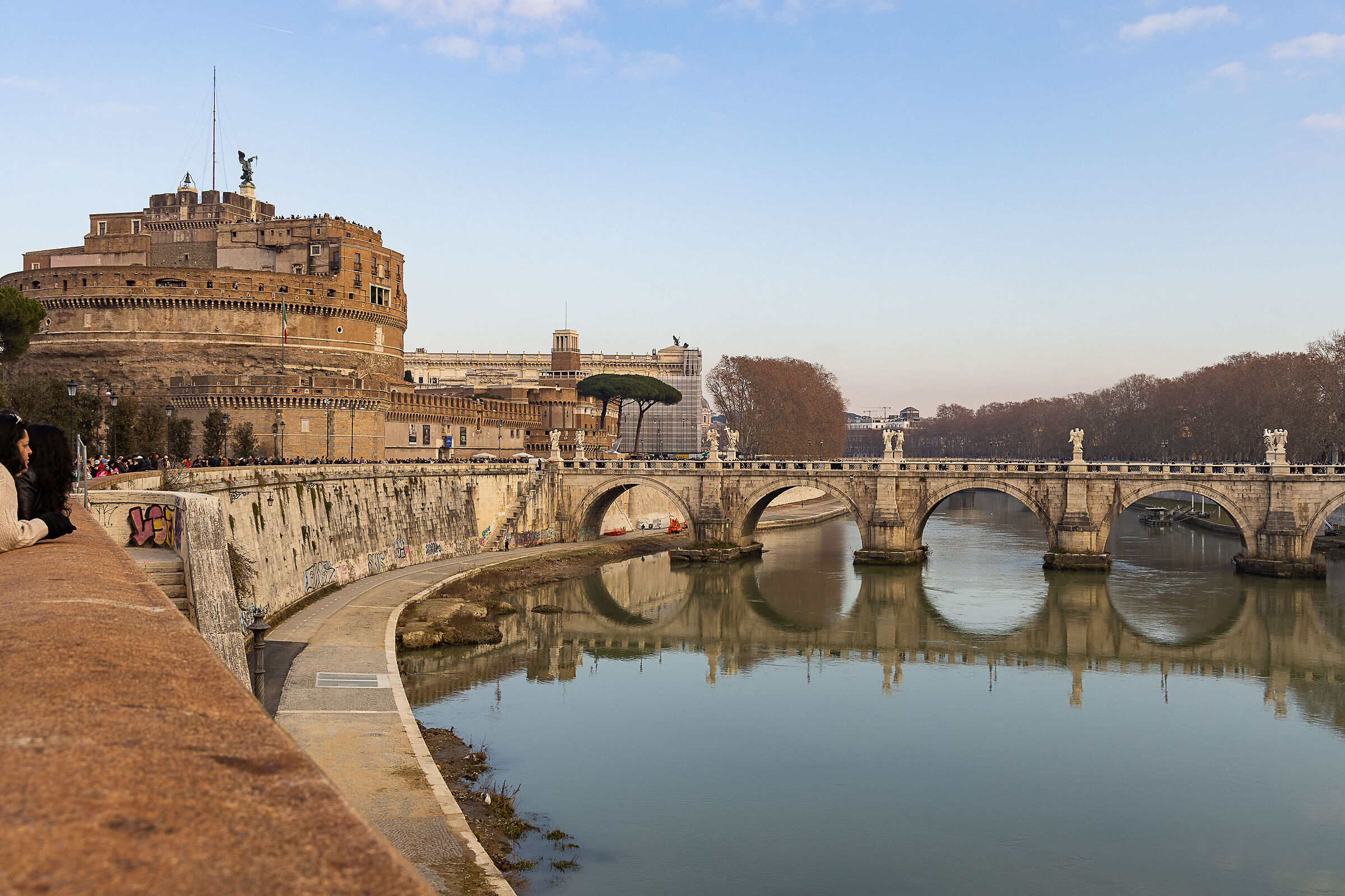 Vista sul ponte del Castel Sant'Angelo