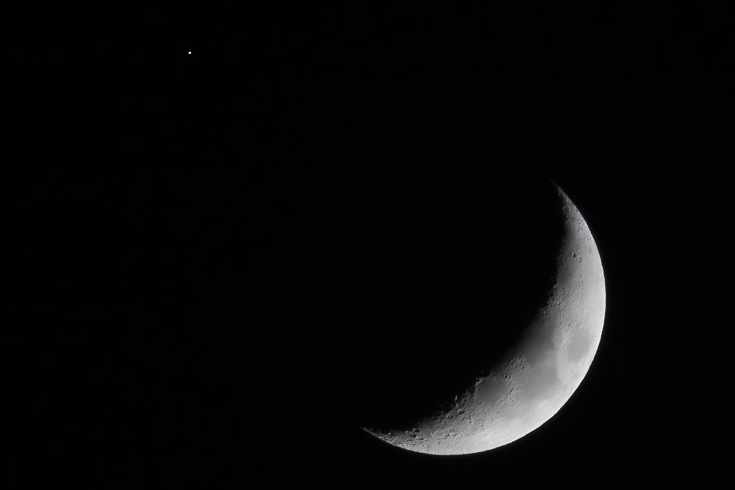 Moon and Venus
