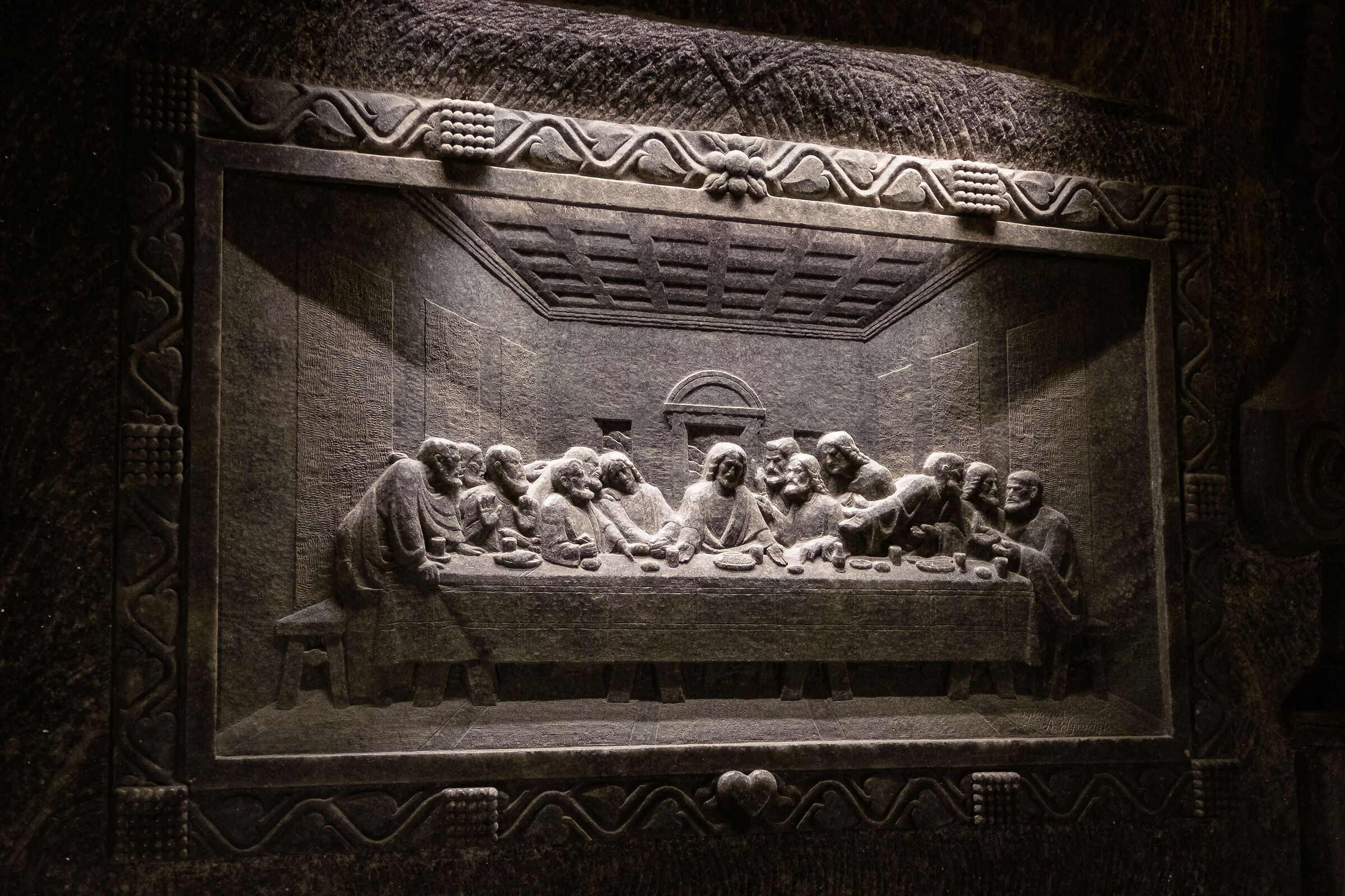 The Last Supper in salt