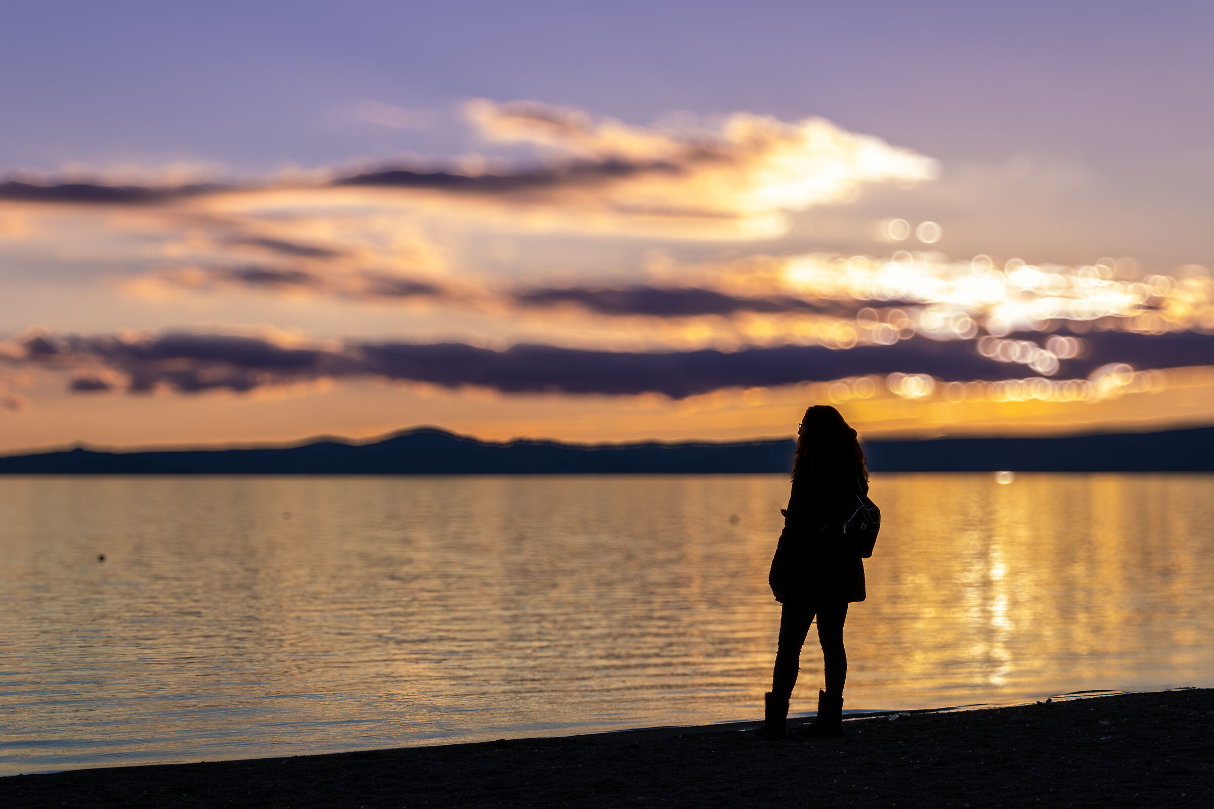 Silhouette on Lake Bolsena
