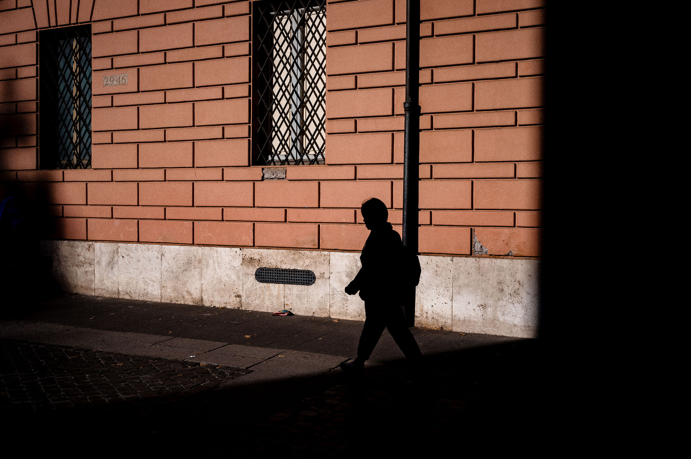 Highlighted in the shadow