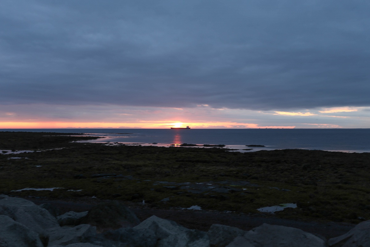 Iceland Reykjavik sunset panorama
