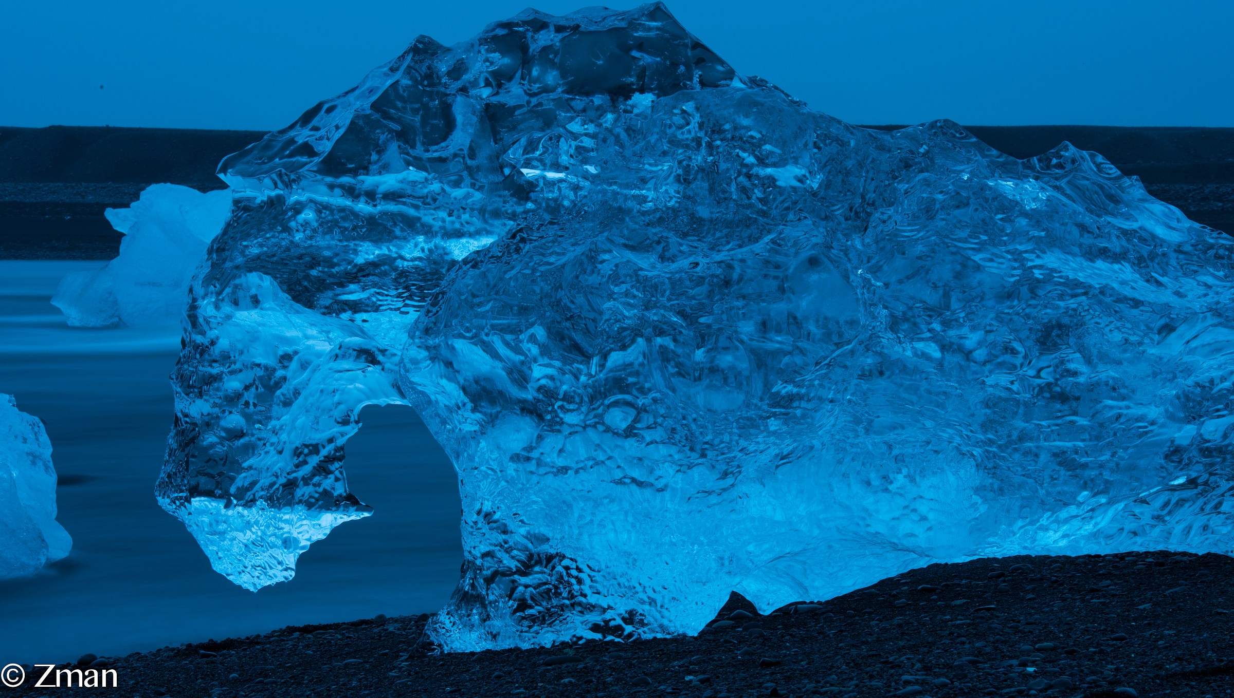 Pure Ice on The Shore