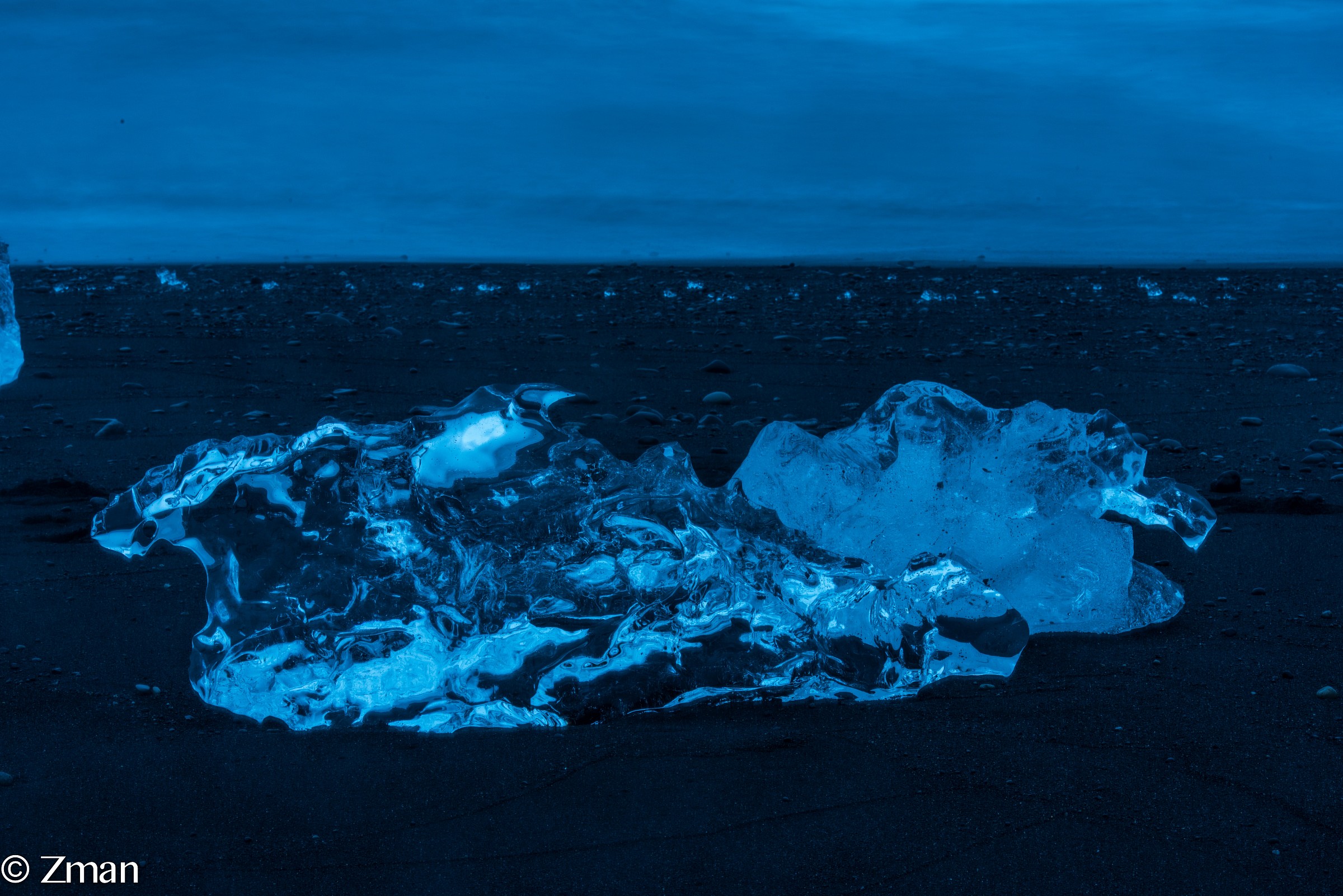 Pure Ice on The Shore