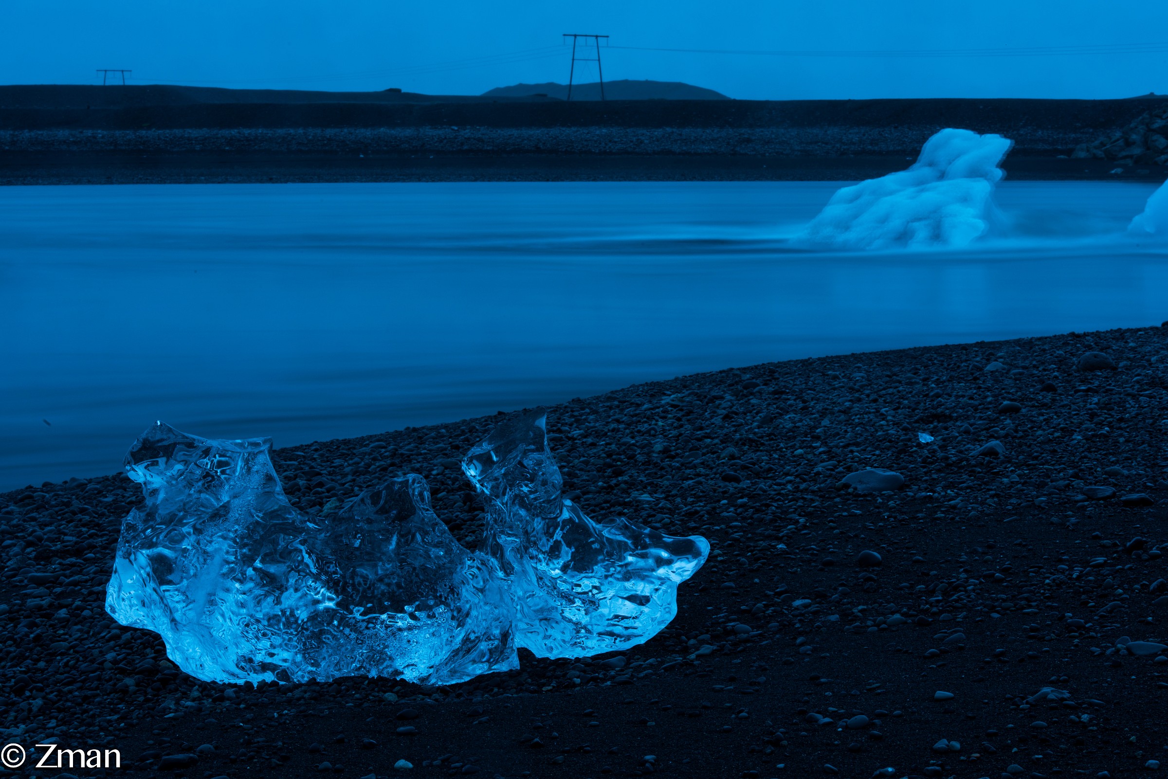 Pure Ice on The Shore