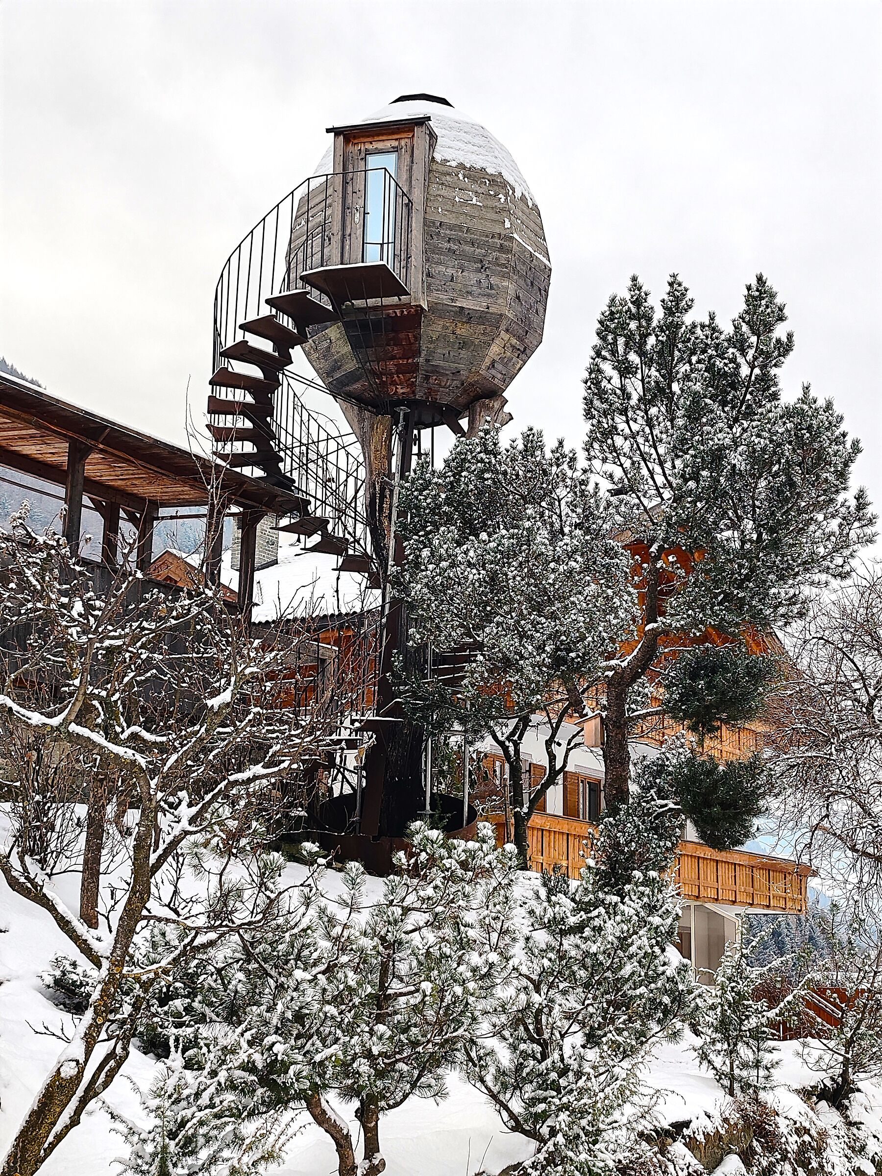 Separated at home he sleeps there