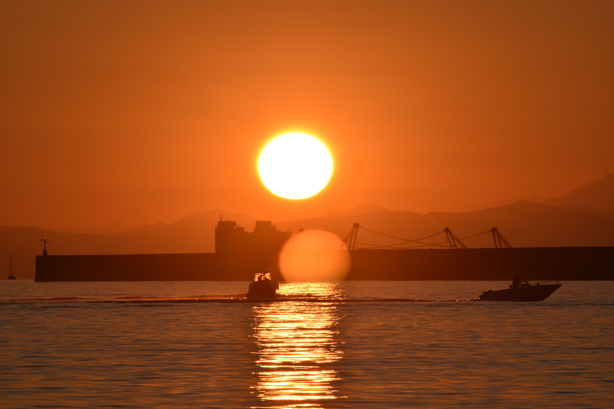 Tramonto a Genova Pegli