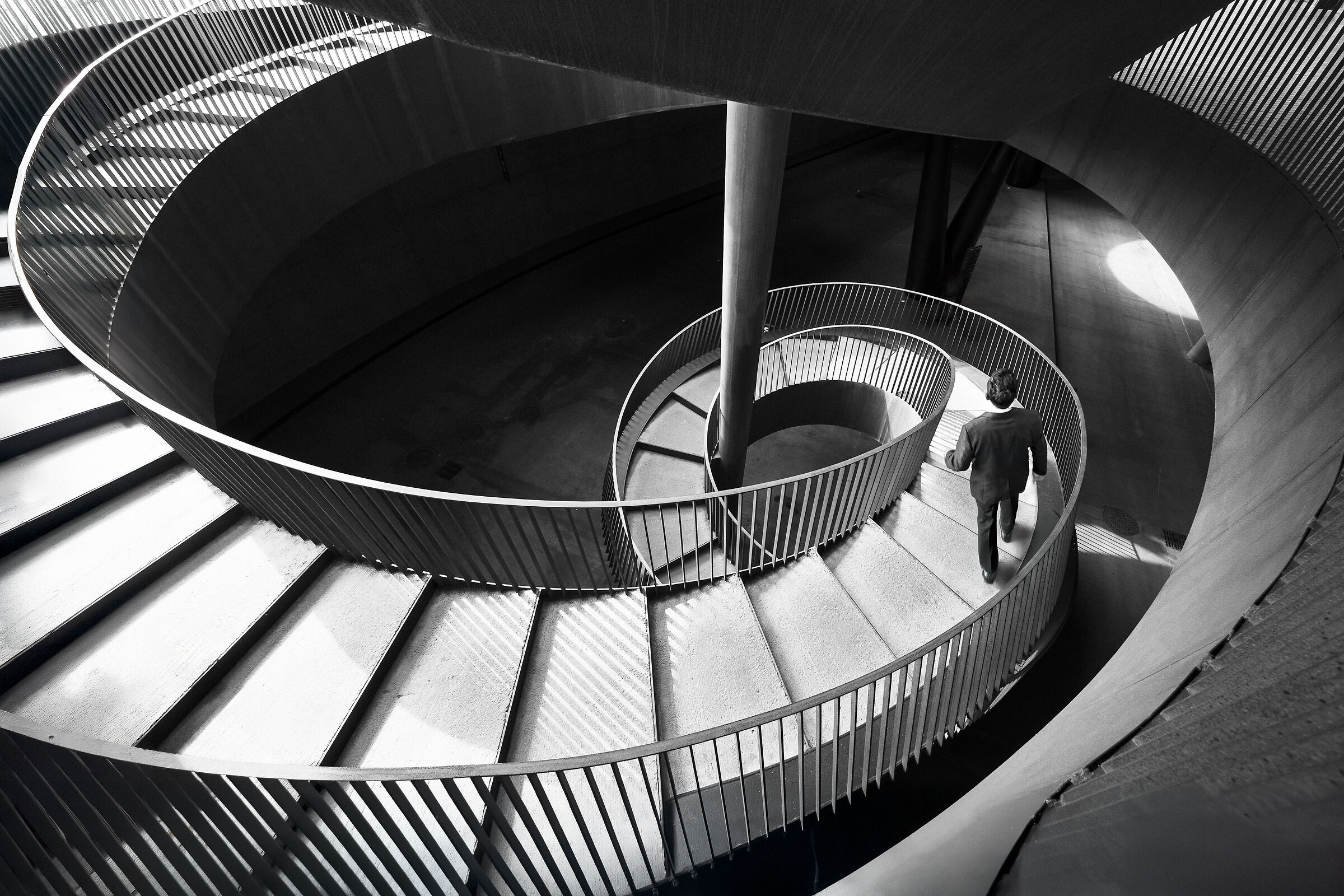 Le scale a chiocciola salgono più lentamente