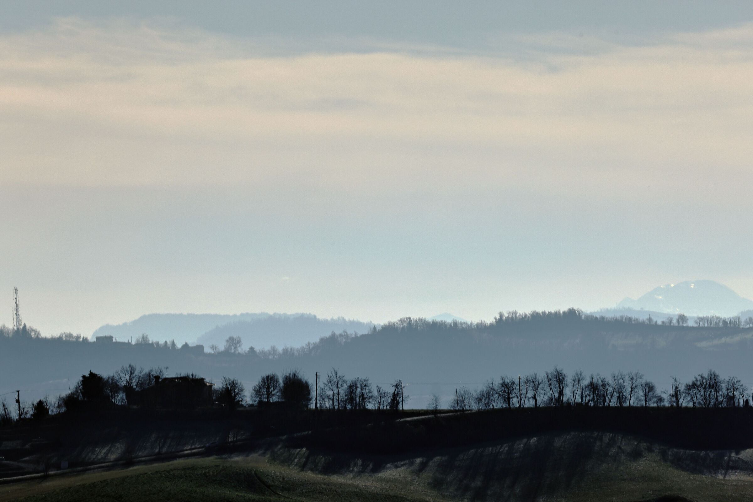 Winter morning on the hills