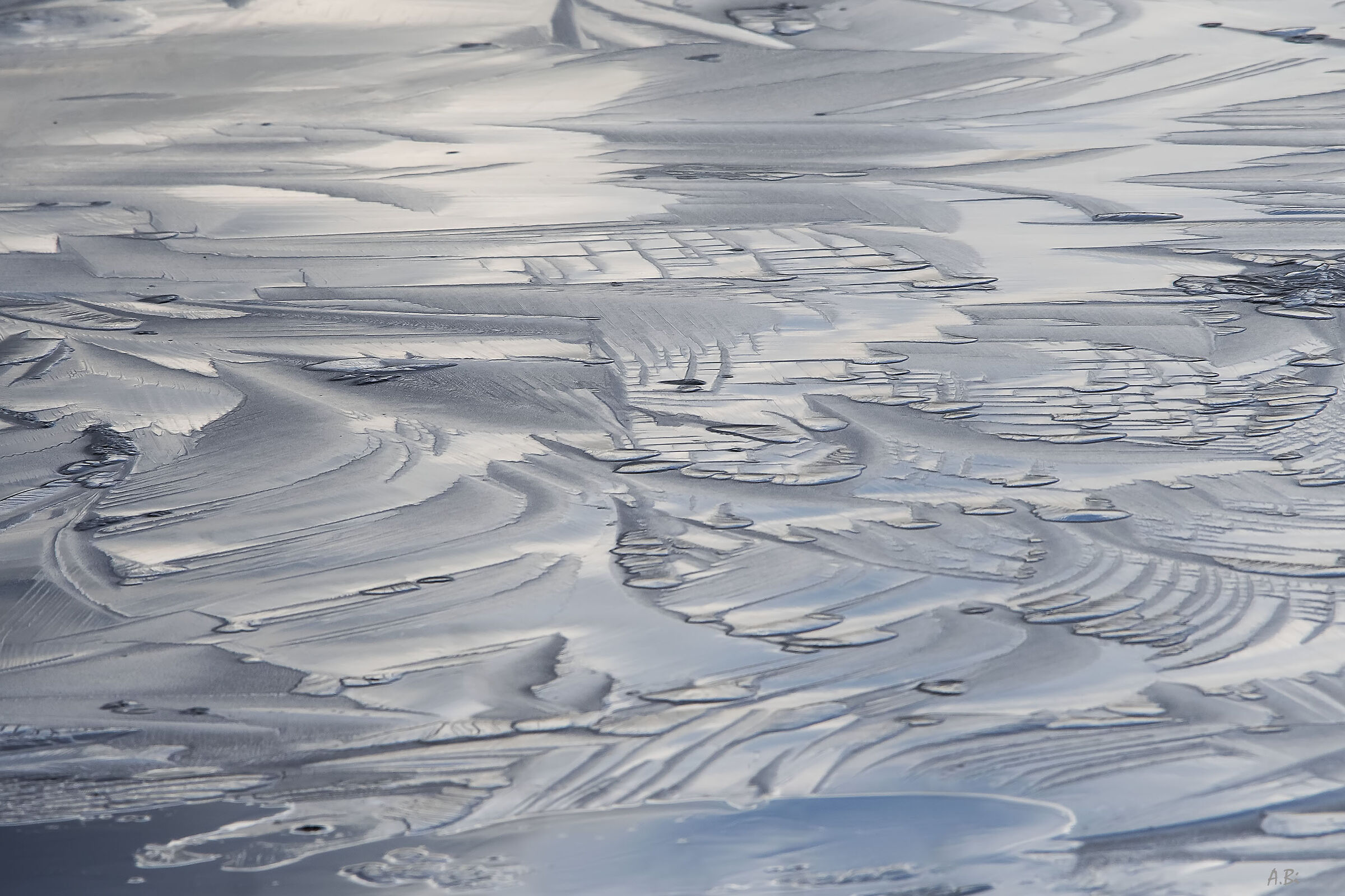 An abstract lake