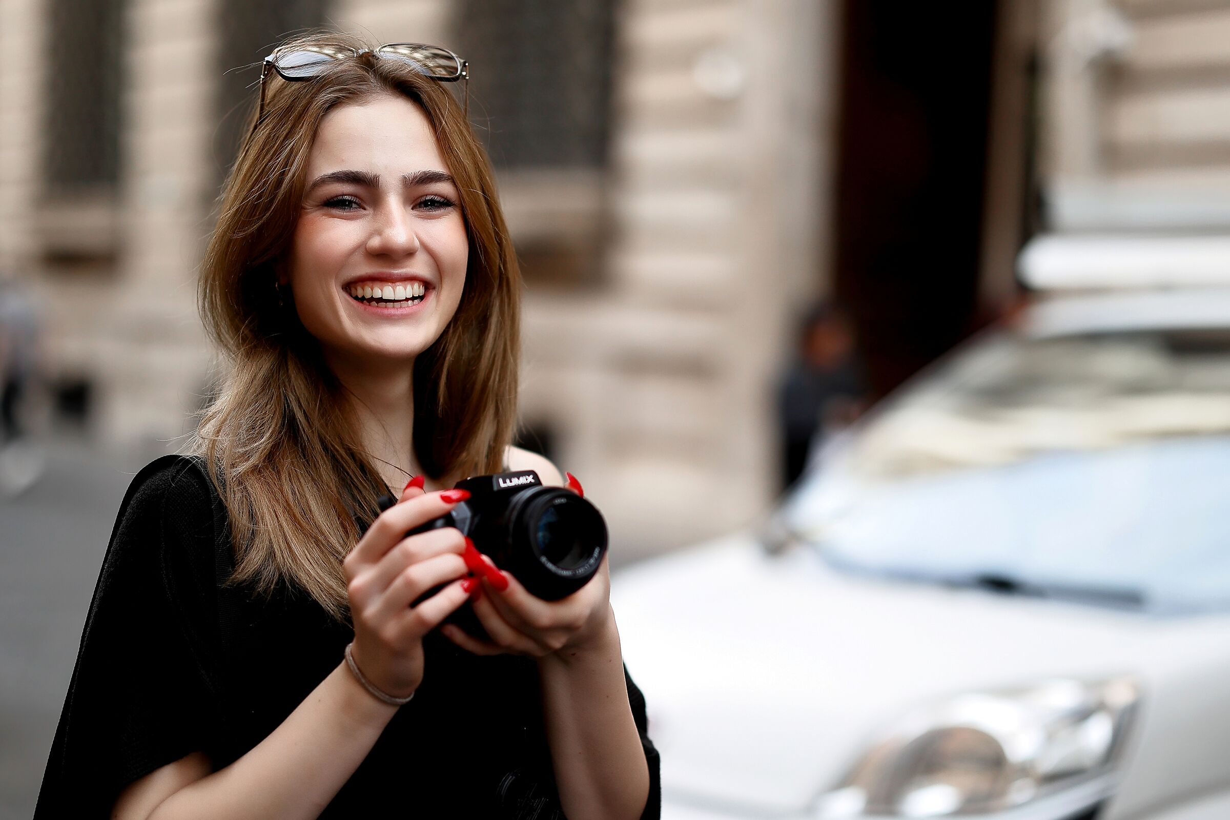 The smiling photographer