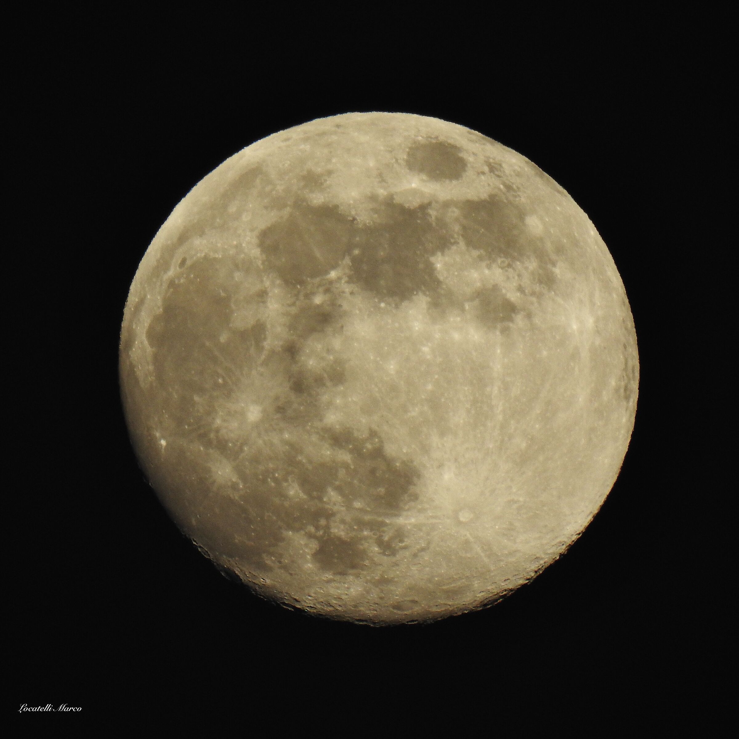 The moon.