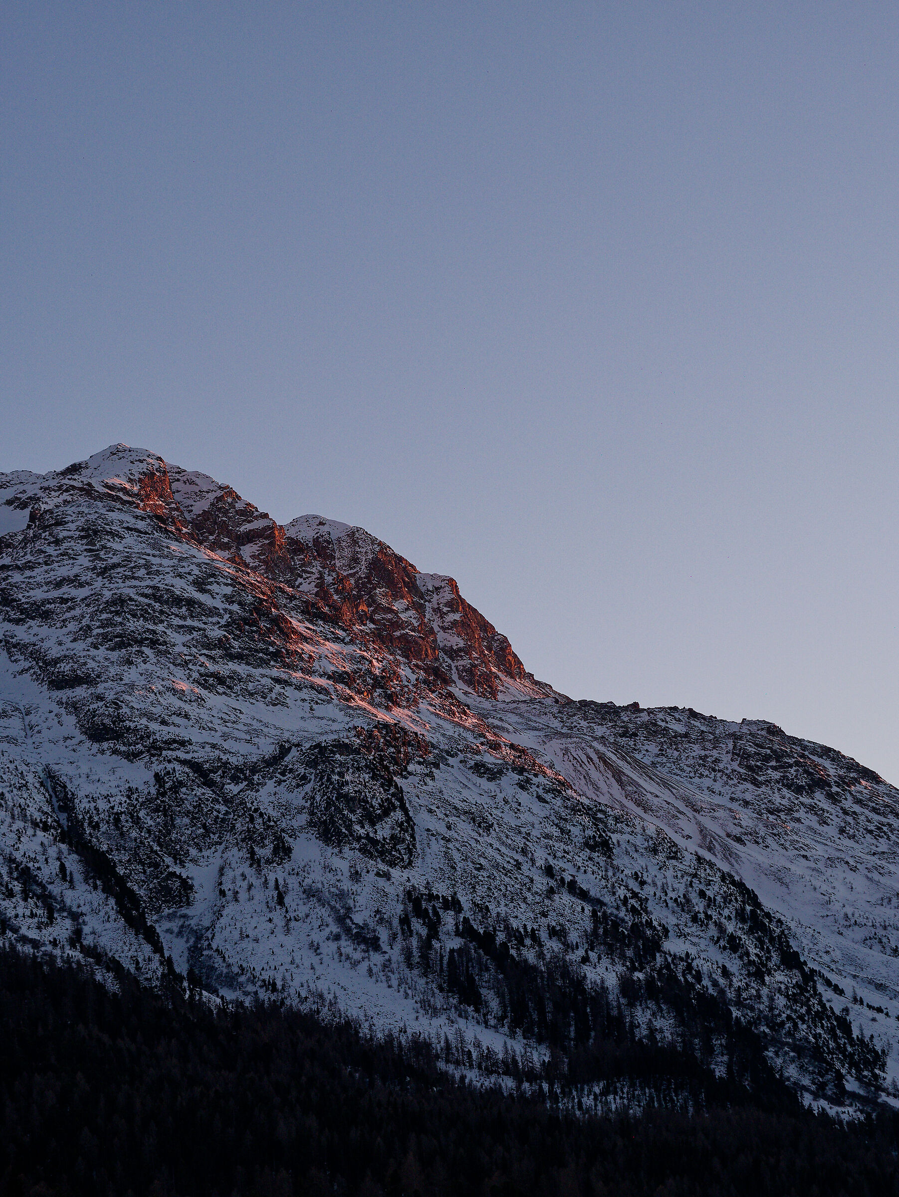 mountain at sunset
