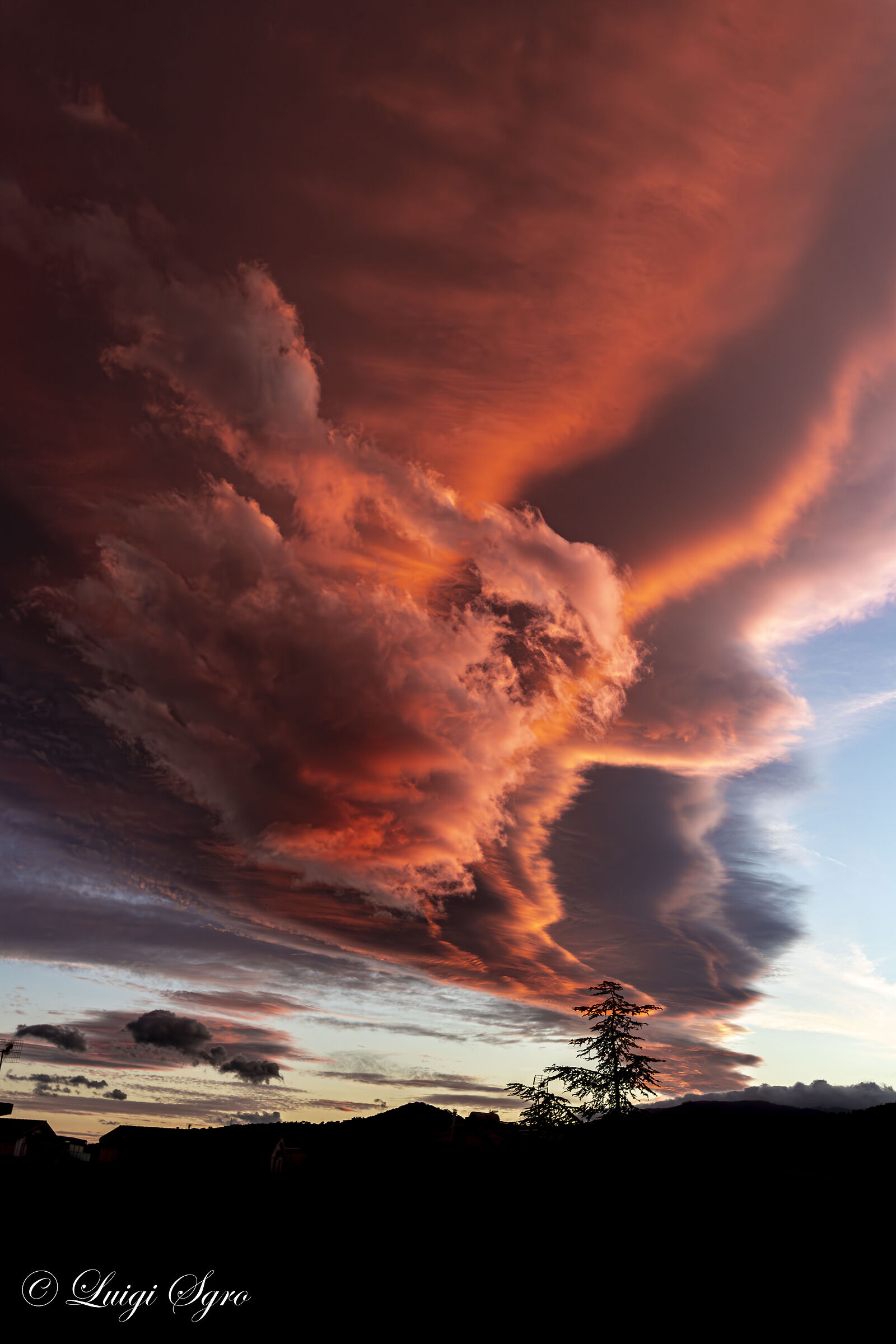 Sunset of fire