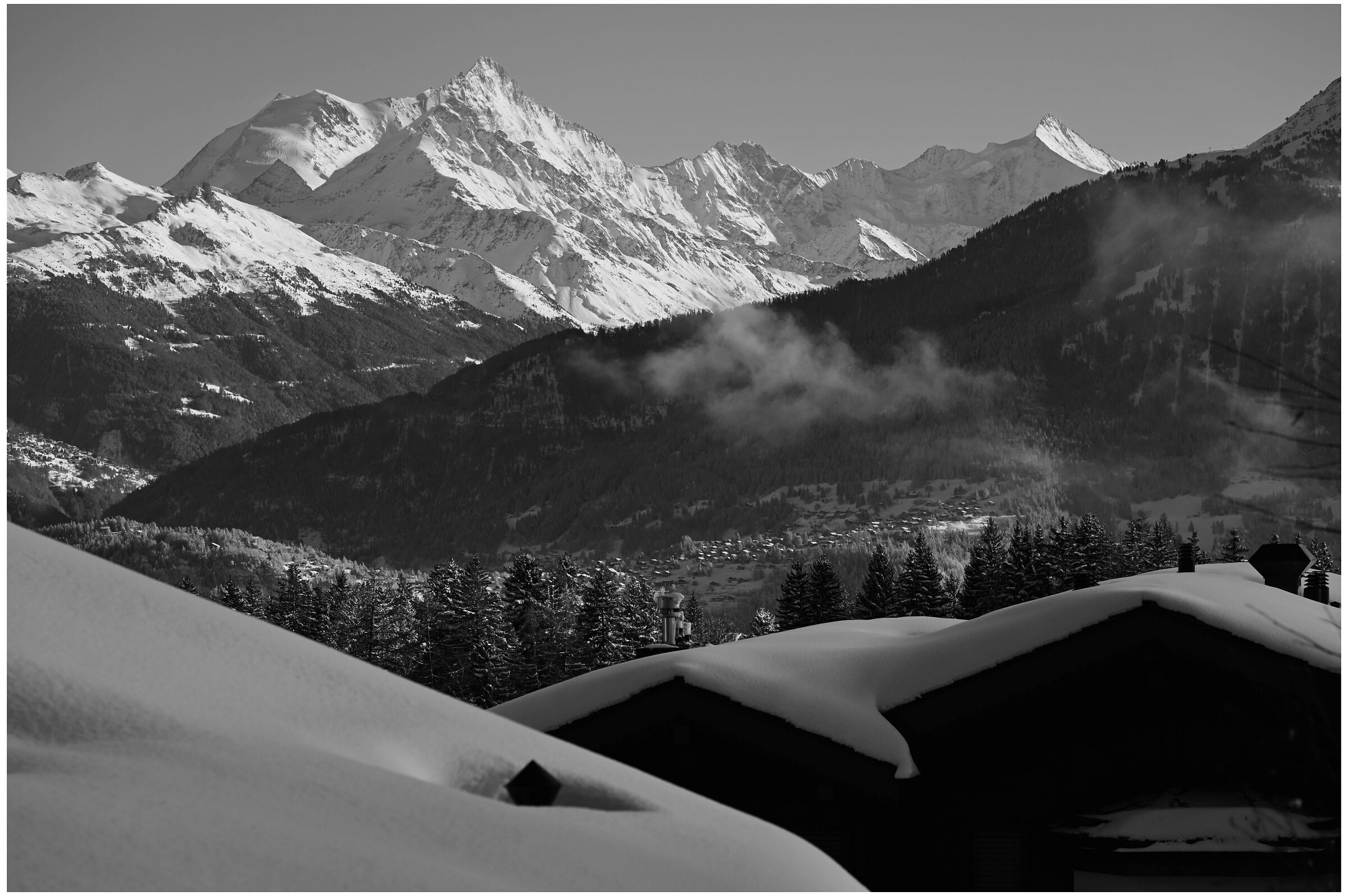 La neige sous le mond