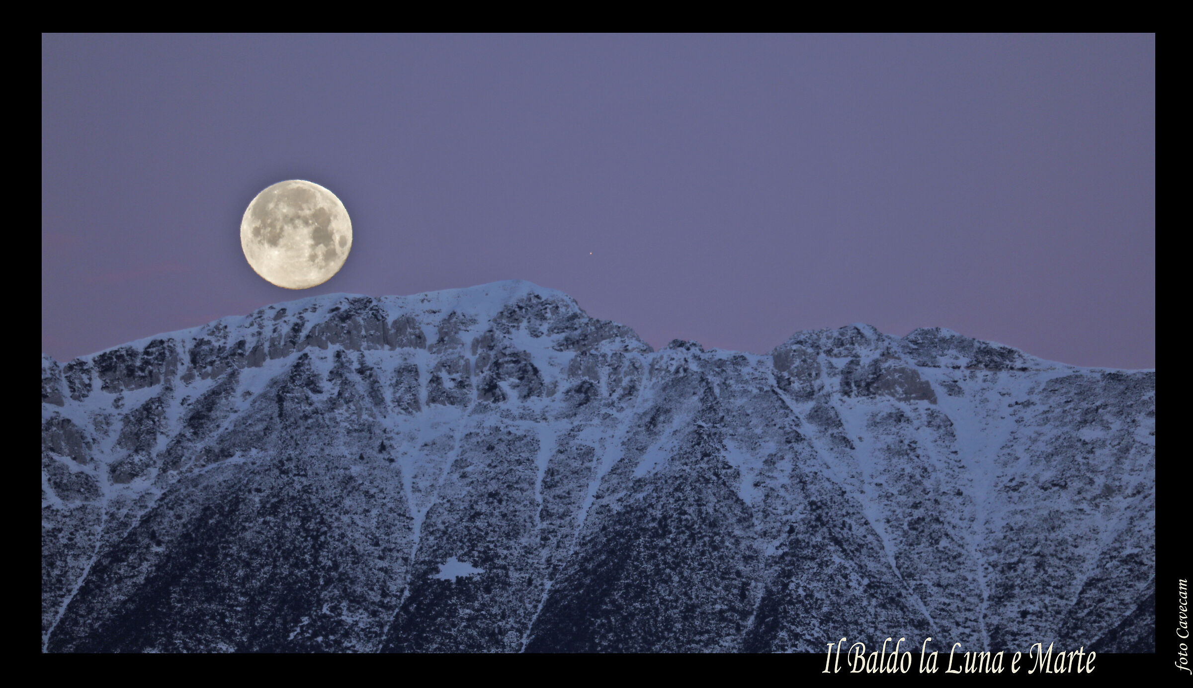 Mount Baldo, the Moon and Mars