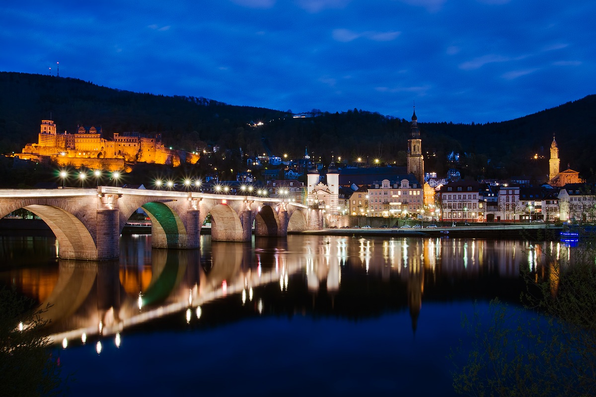 heidelberg on night