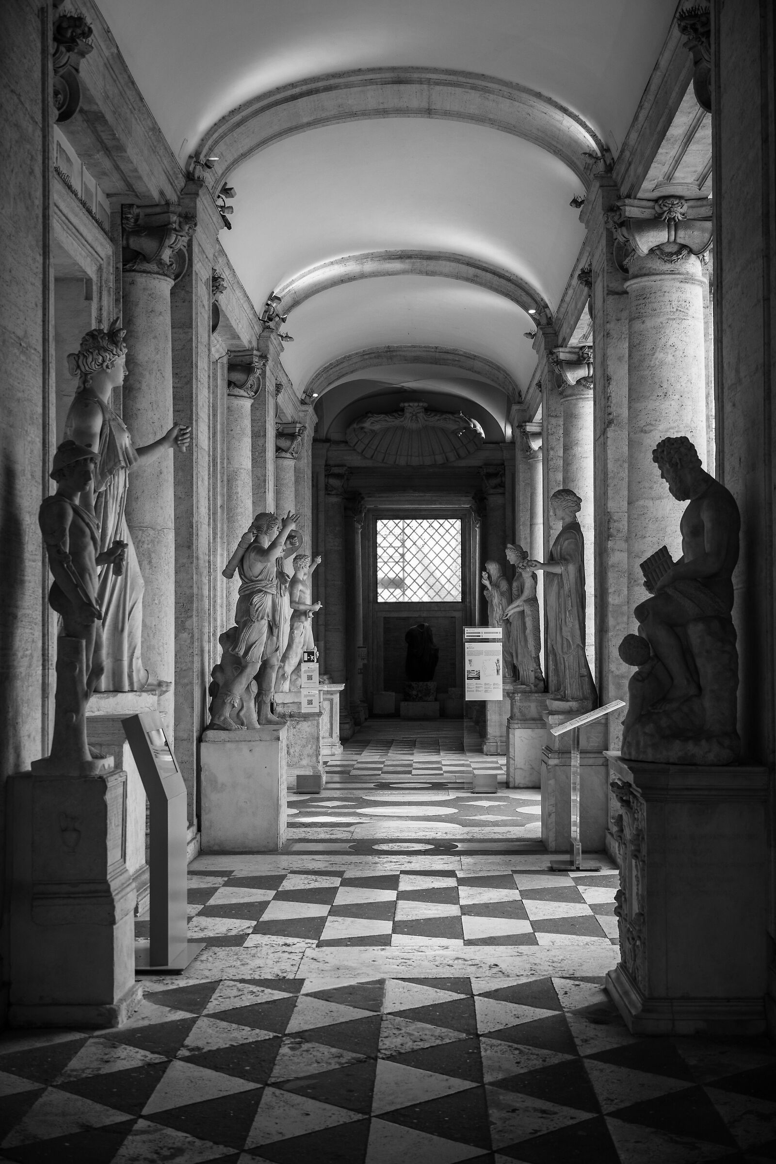 I corridoi dei musei Capitolini