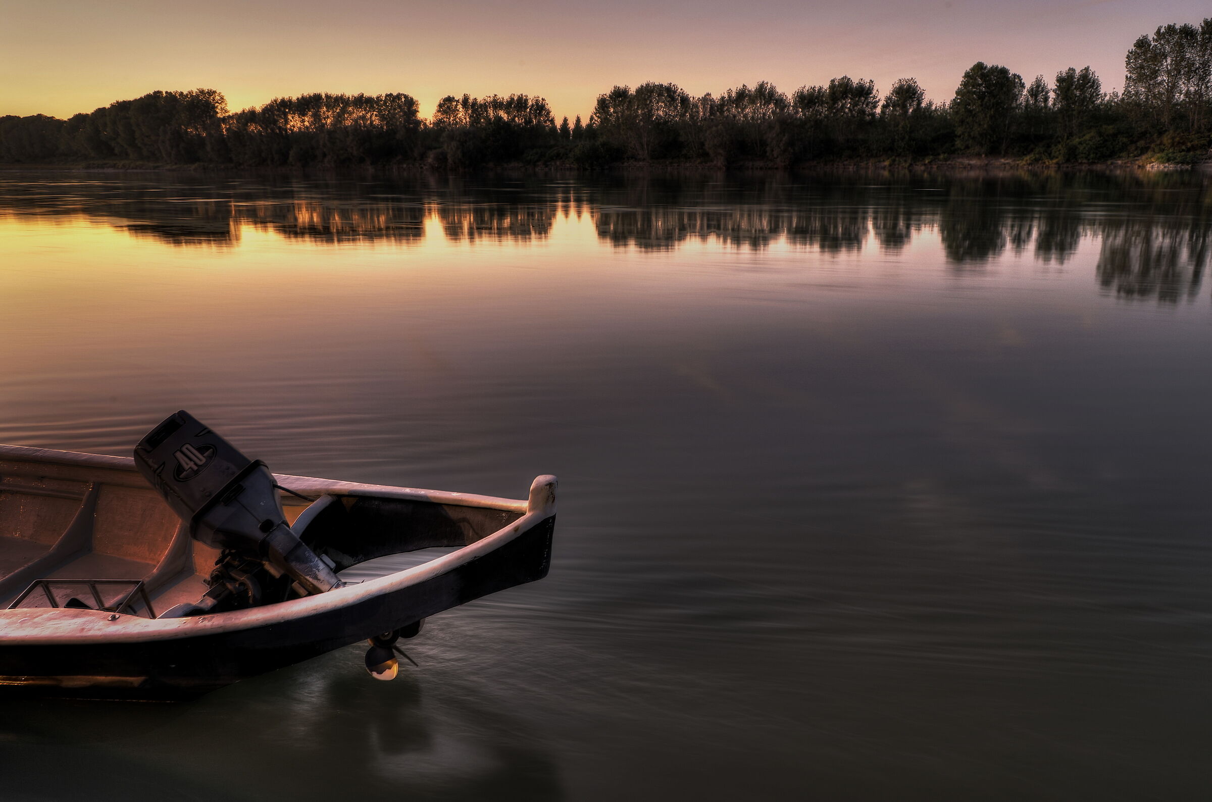 A Po in the evening