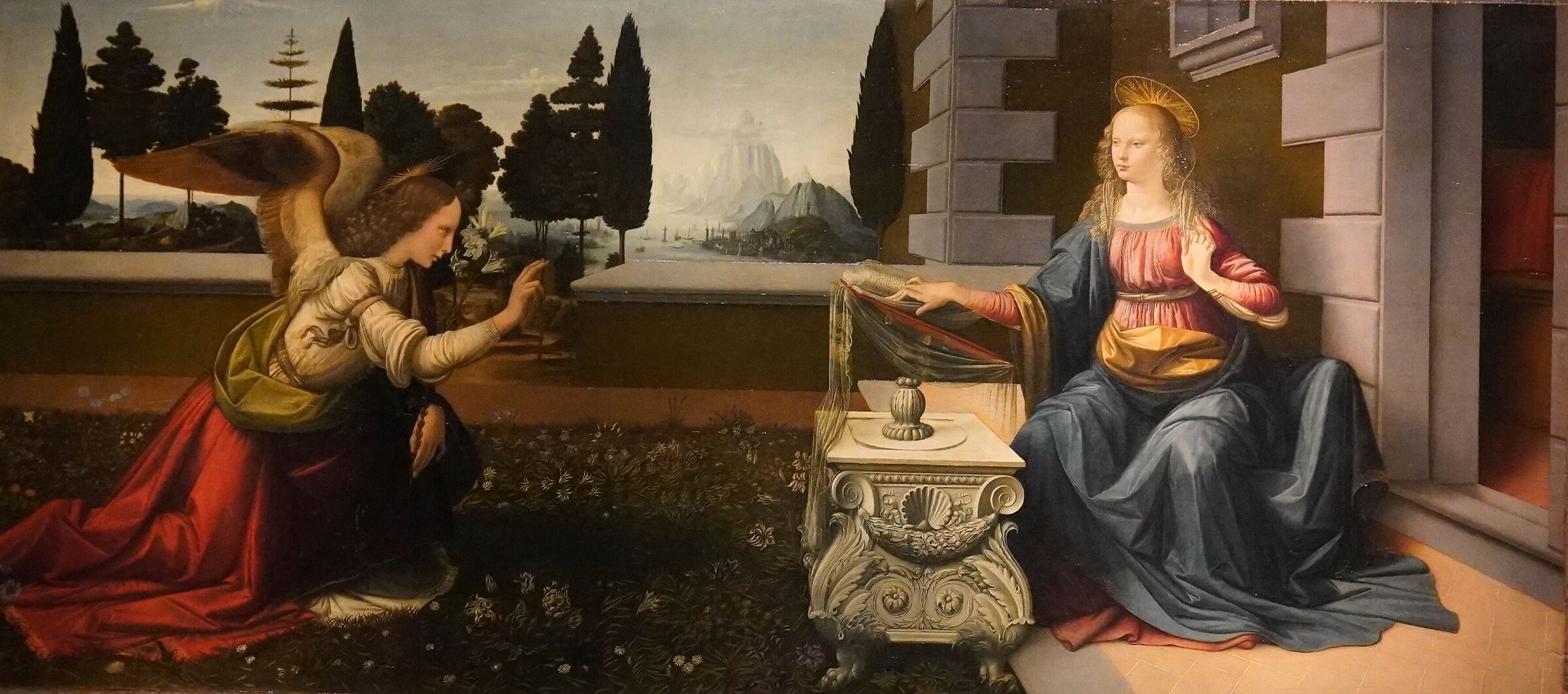 Leonardo - Annunciation (1472/1475)