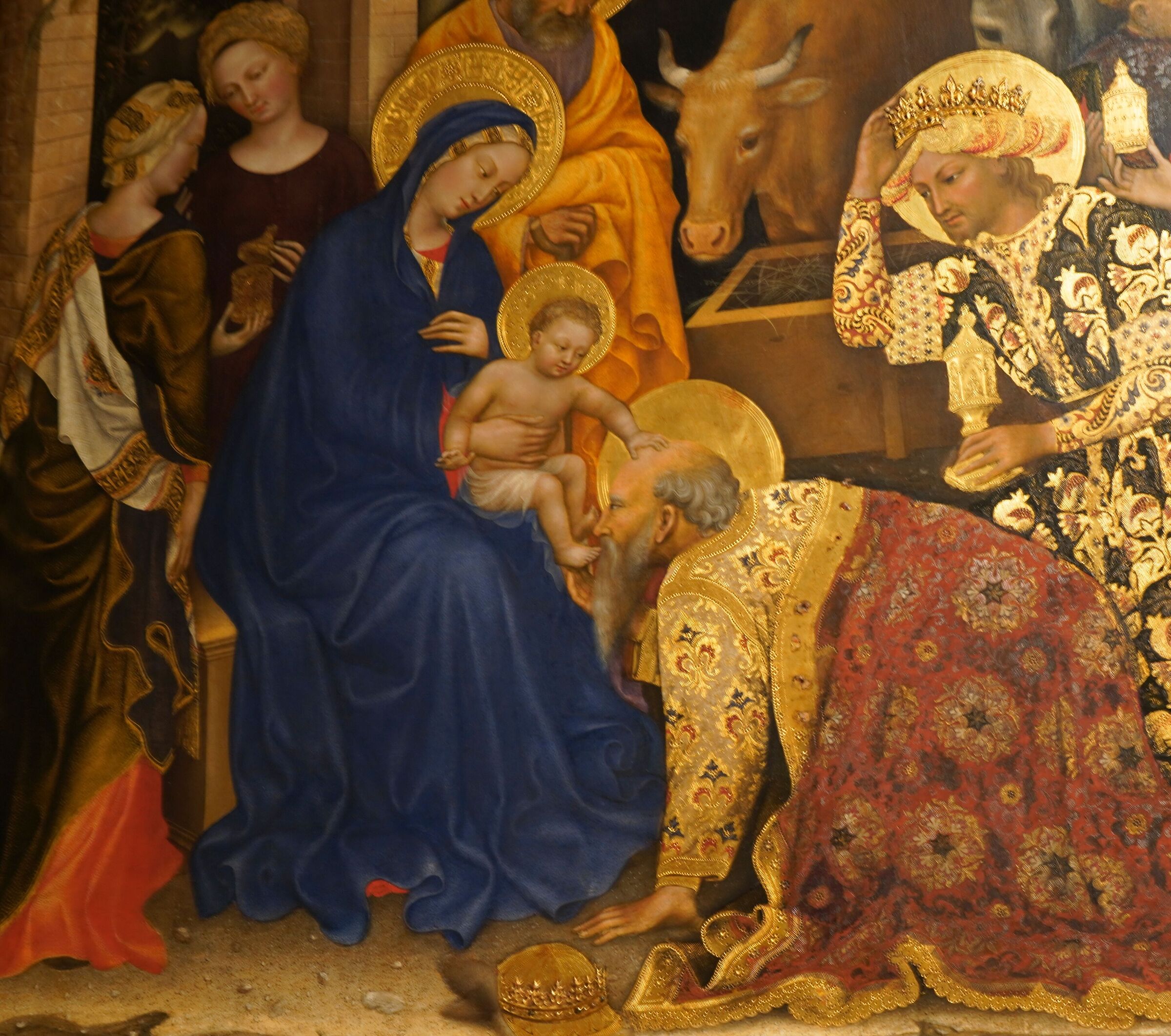 Gentile da Fabriano - Adoration of the Magi (part.) 1423