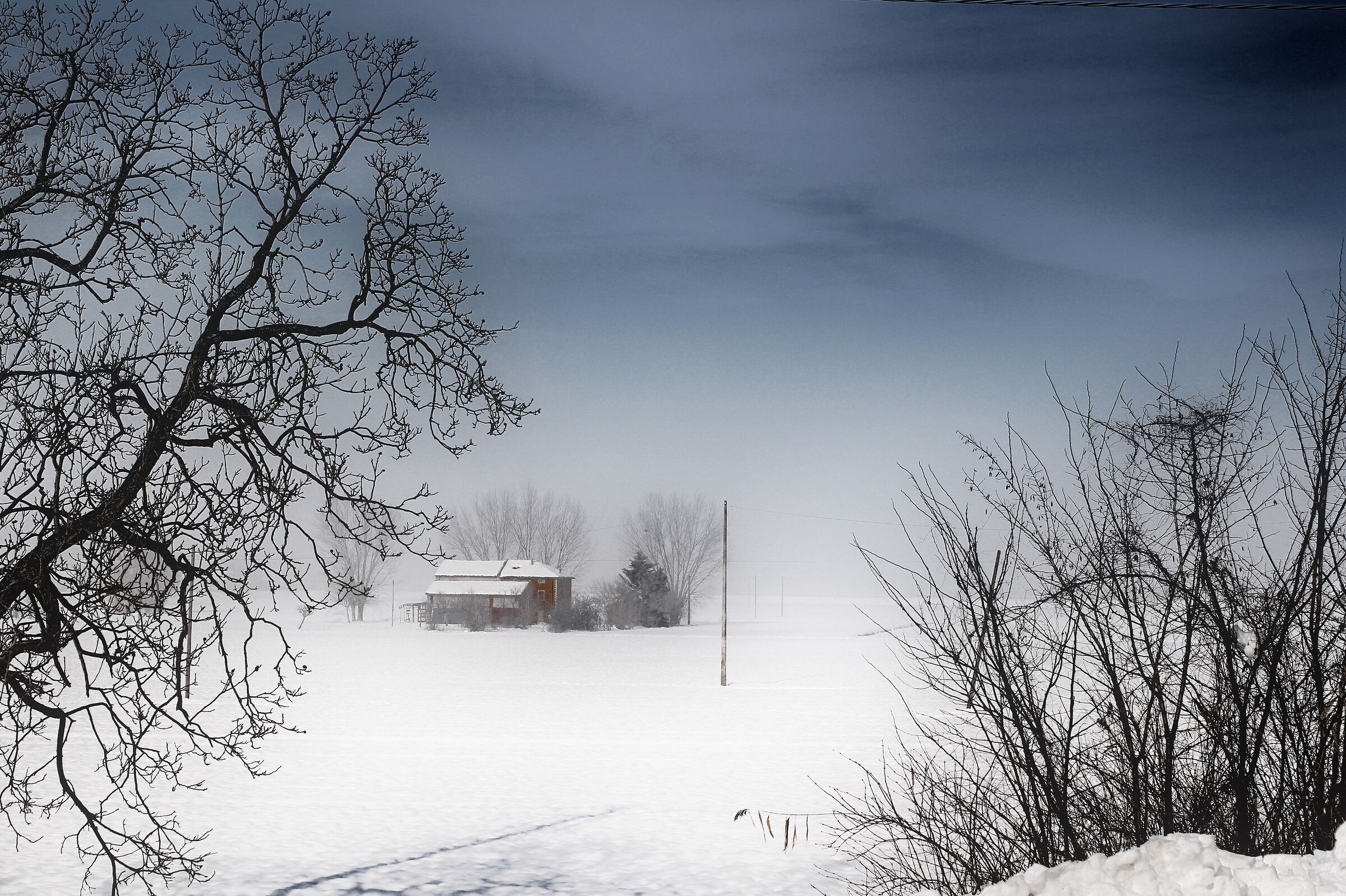Snow in the plains