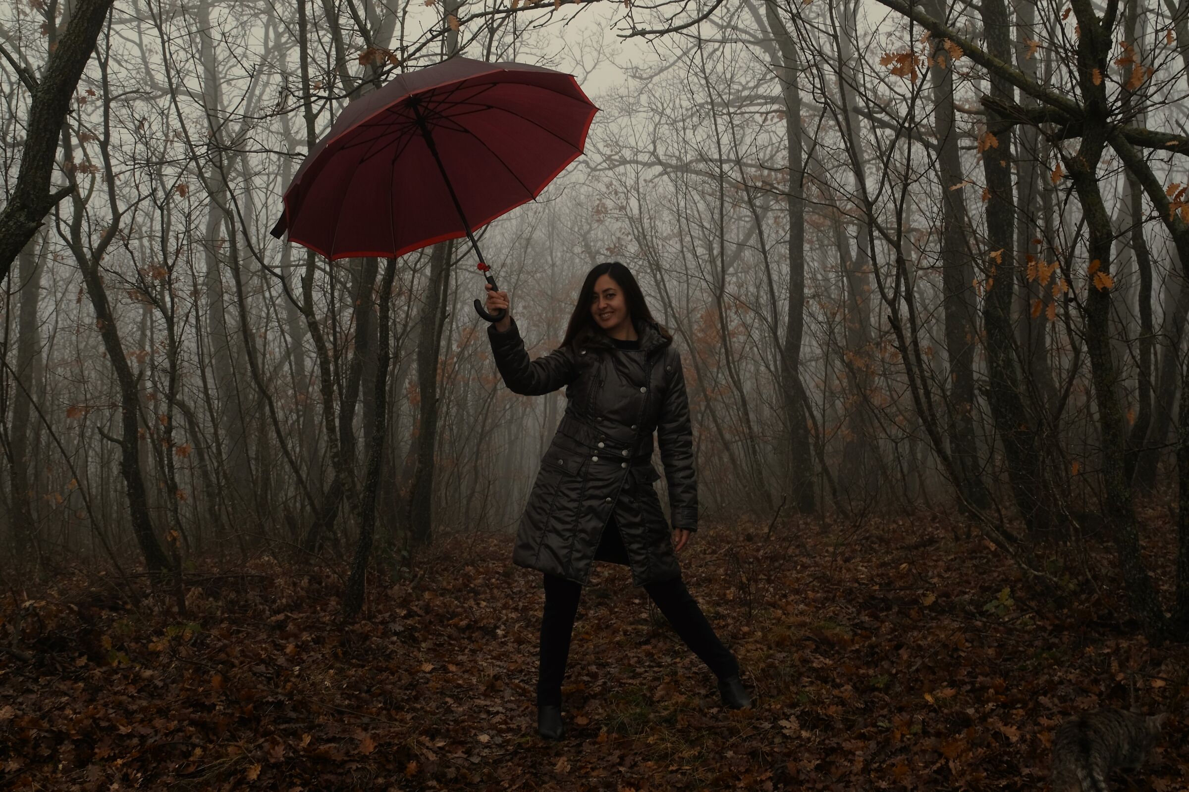 Girl in the woods