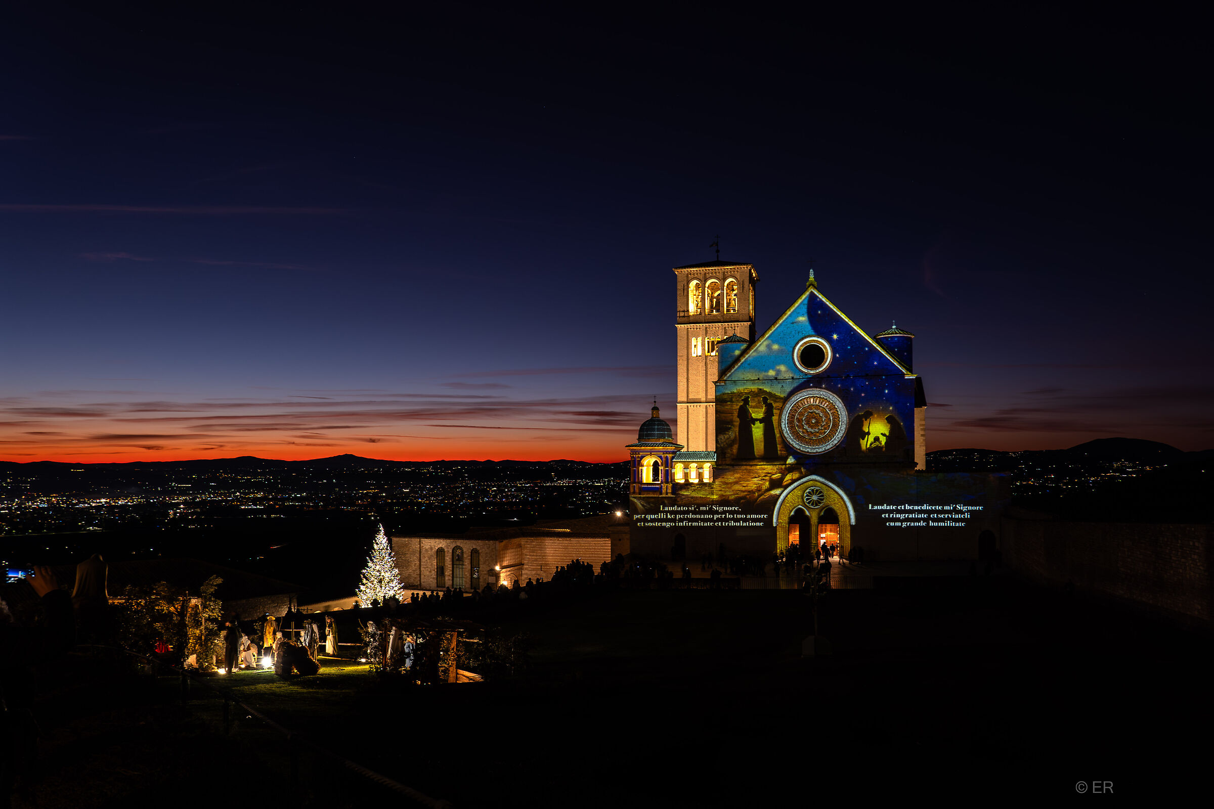Basilica of St. Francis at Sunset