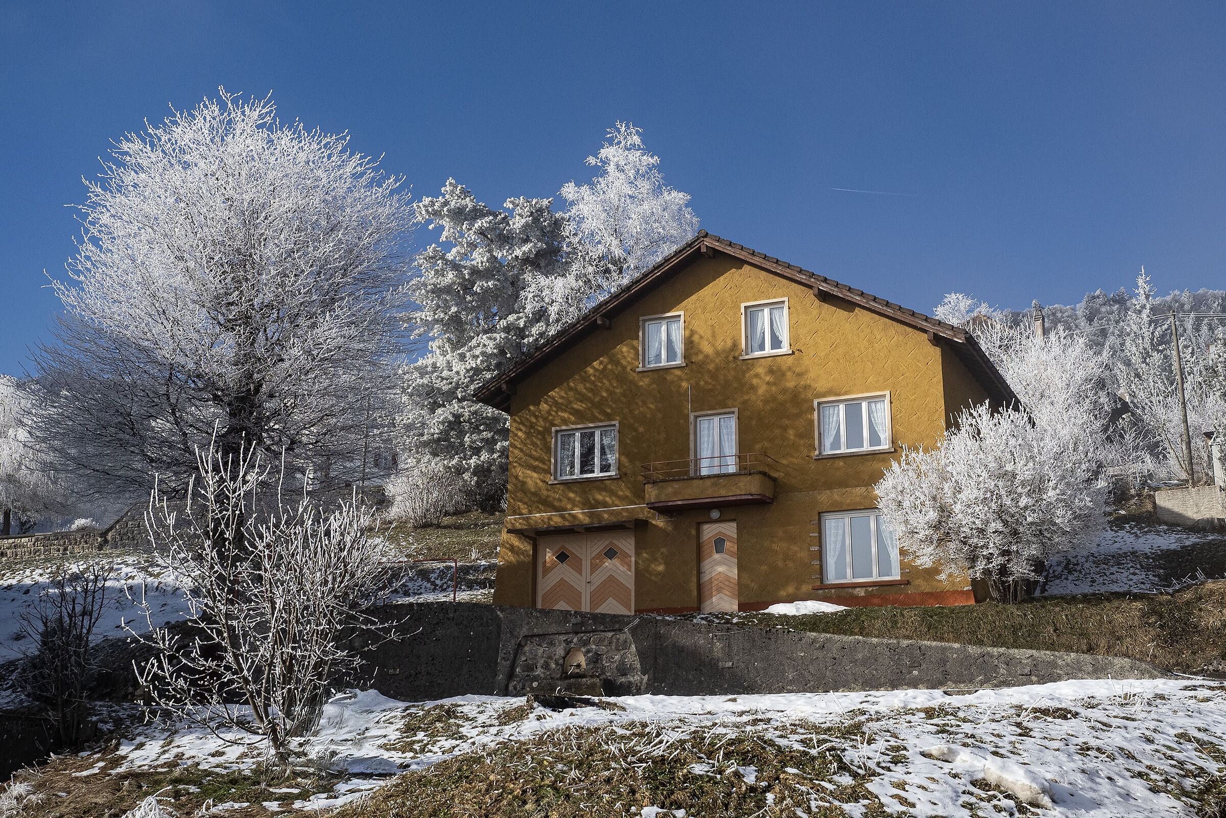 La casa nella galaverna, Ste-Croix, Svizzera