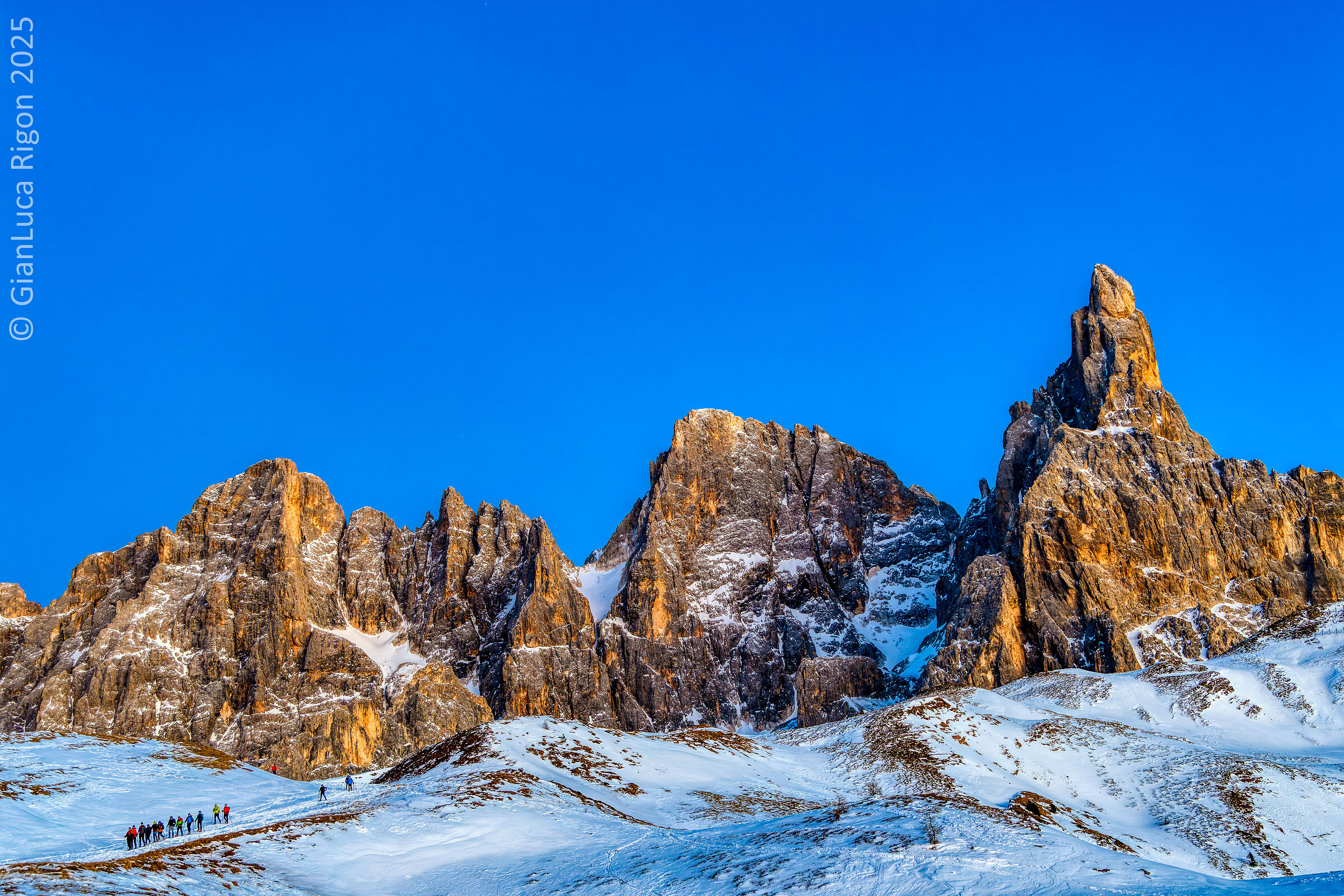 Descent from the Pale di San Martino