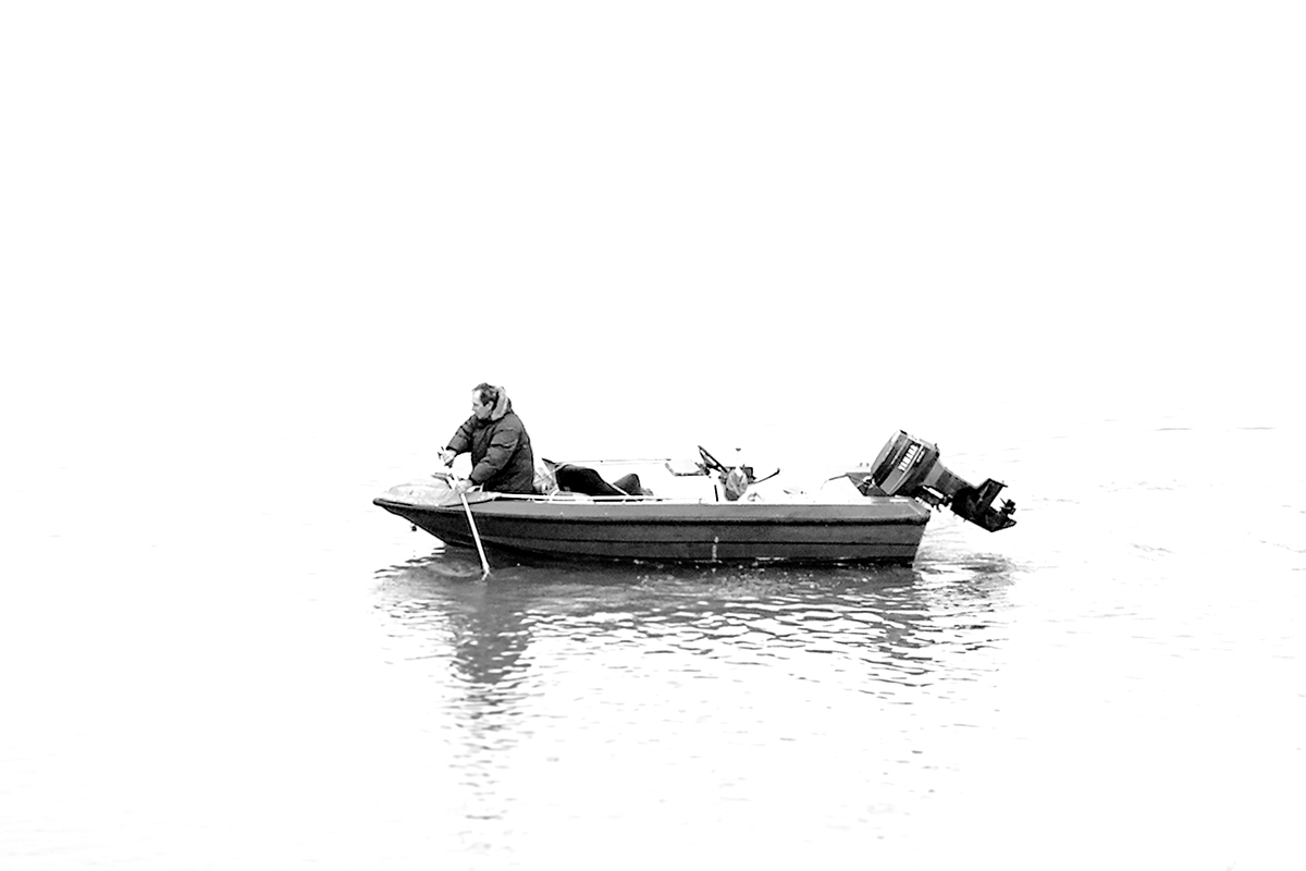 In the fog broken down on the Po