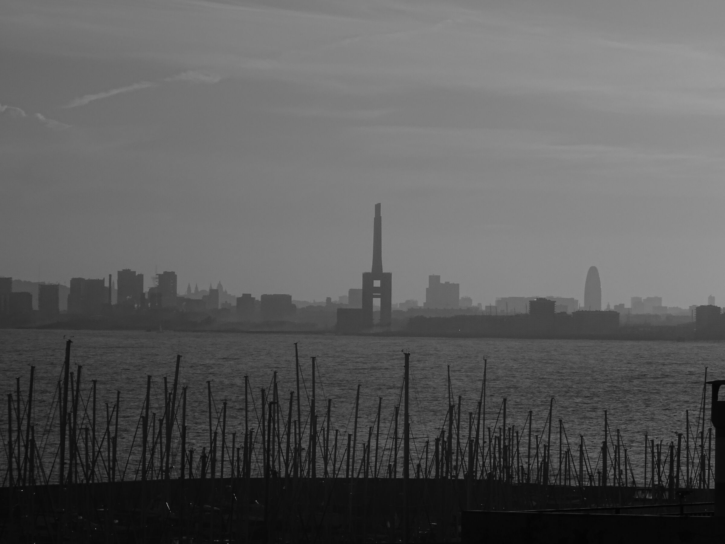 Bracelona view from Mongat