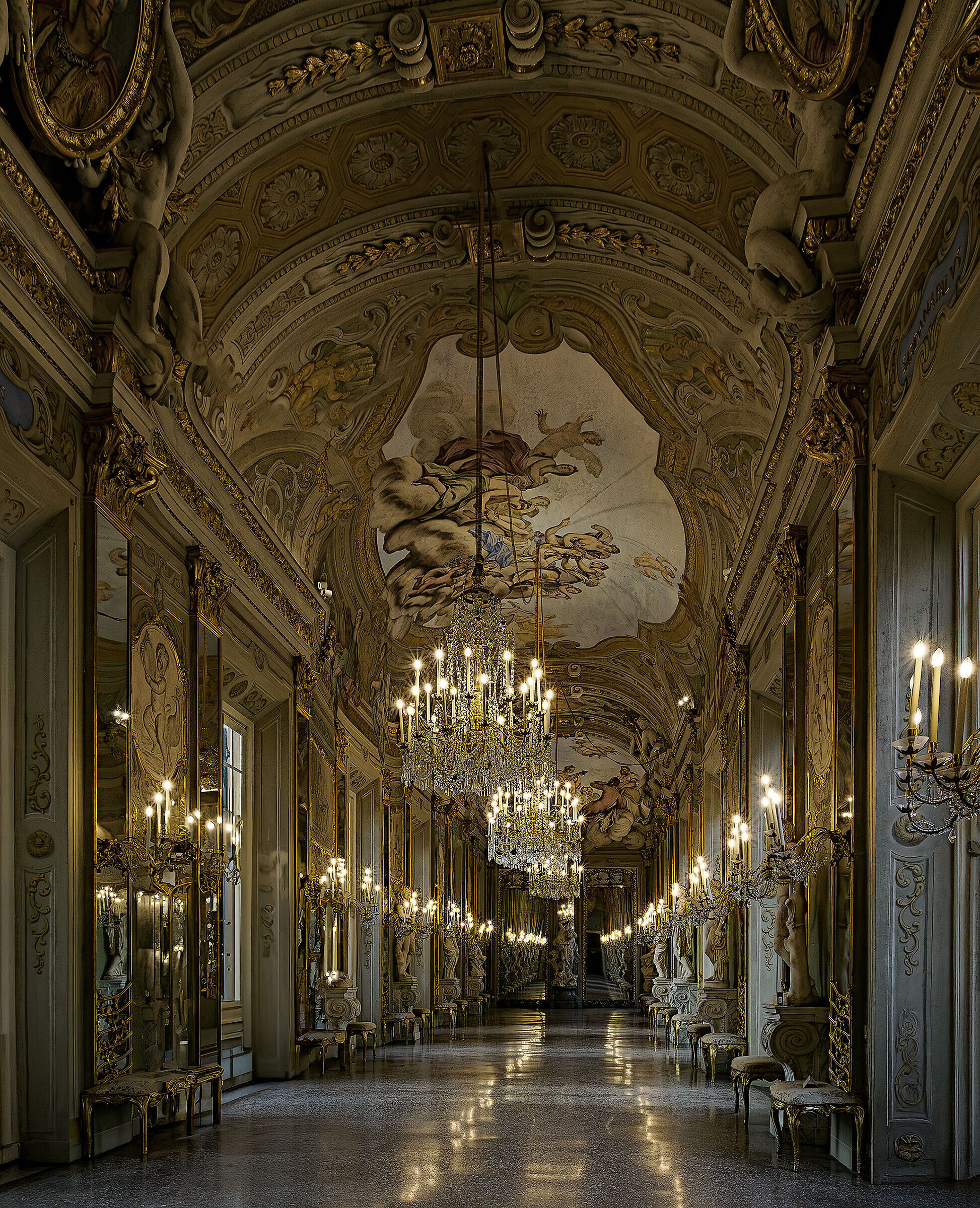 Genoa - Royal Palace - Corridor of Mirrors