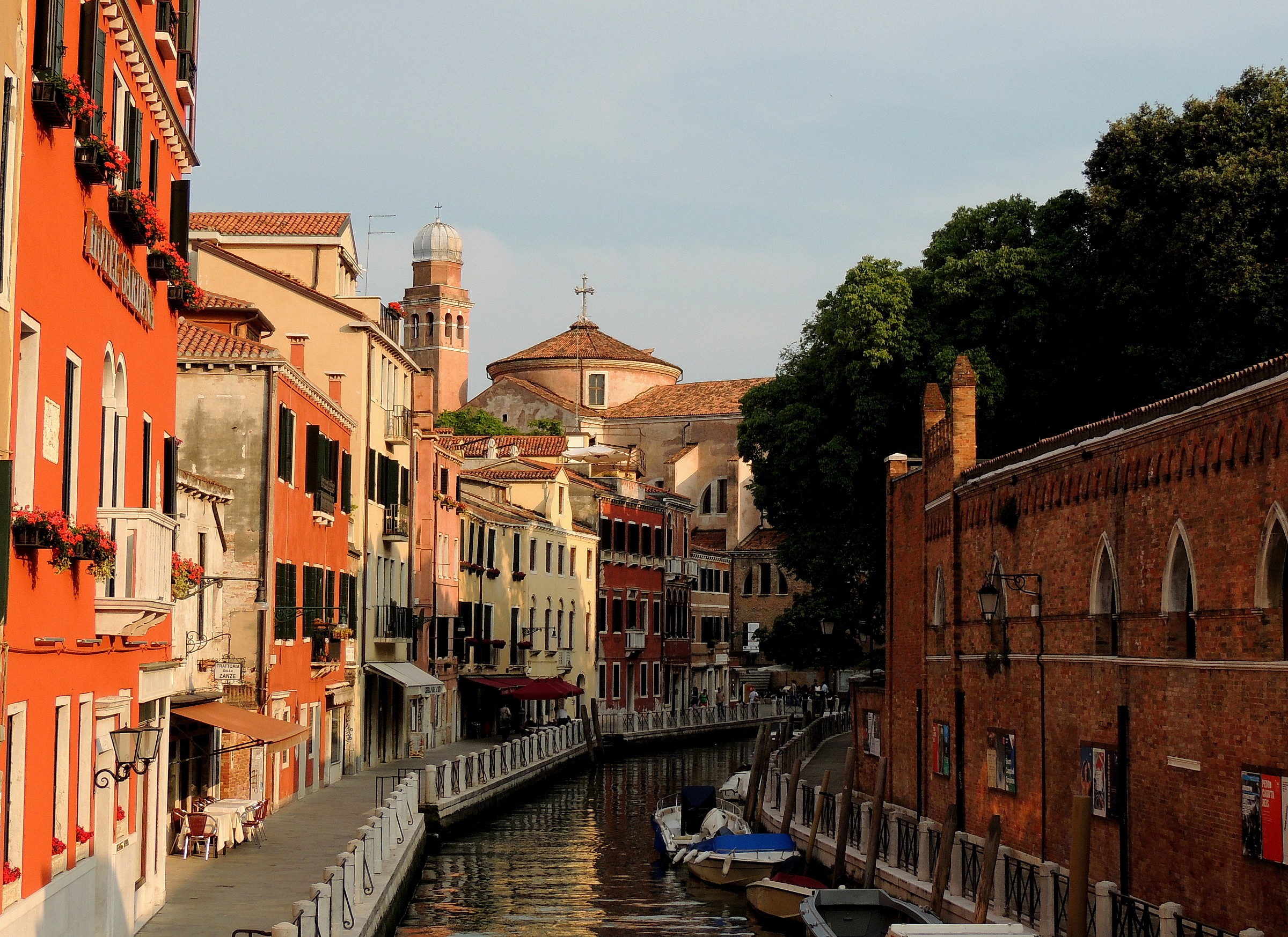 Rio Tolentini at sunset