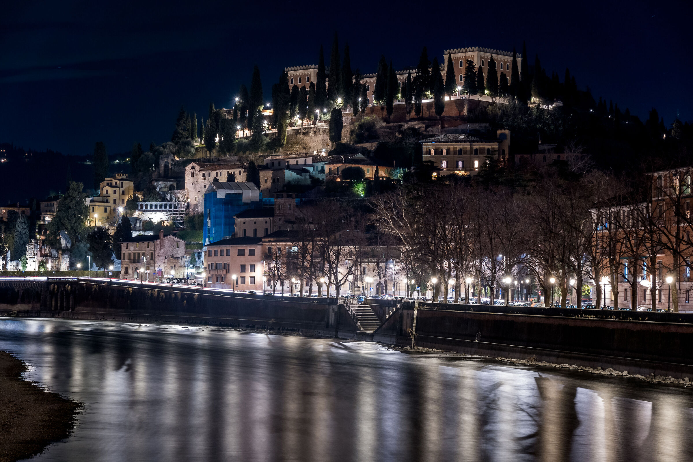 Castel San Pietro seen from the city