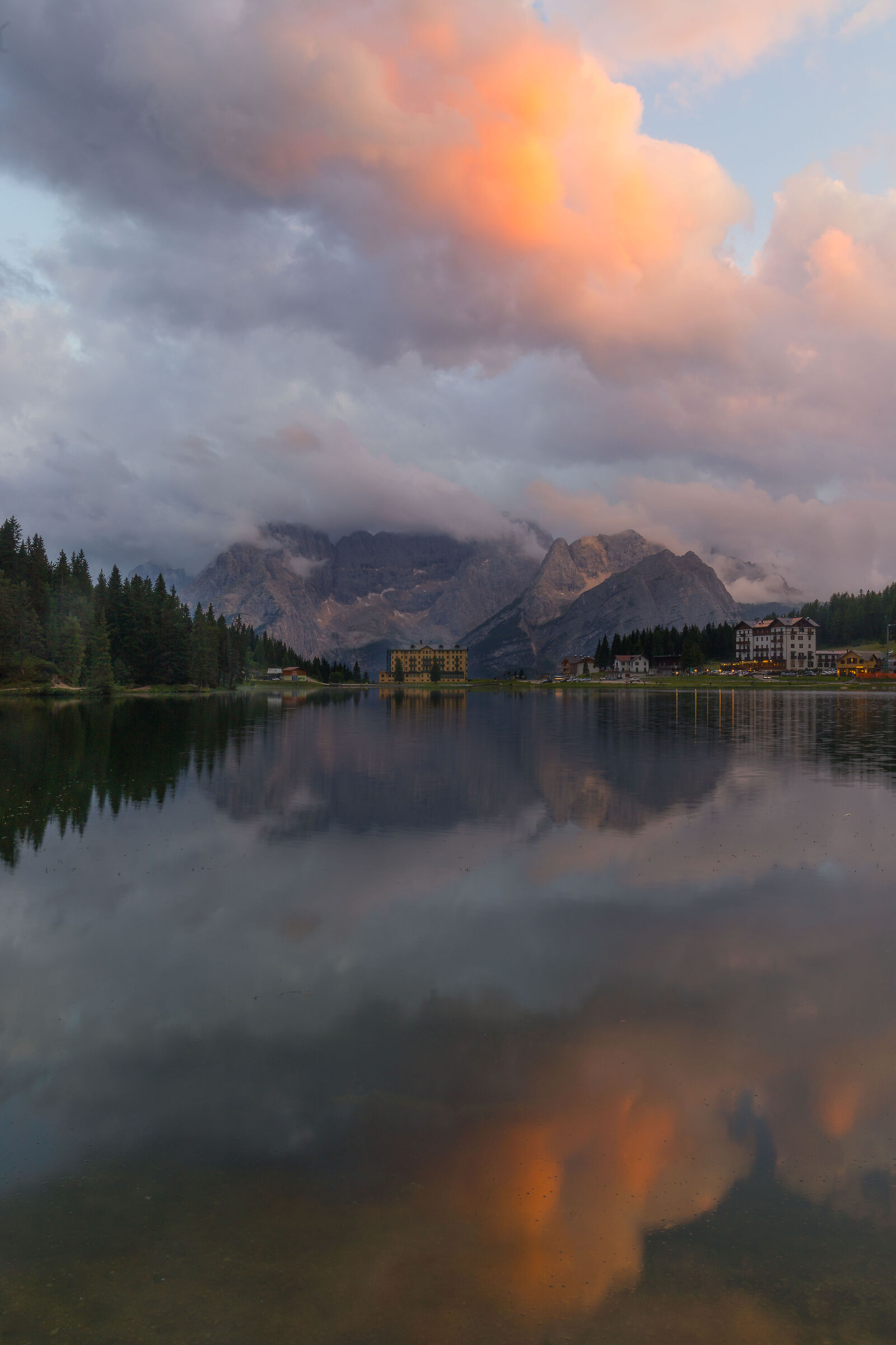 Tramonto al Misurina