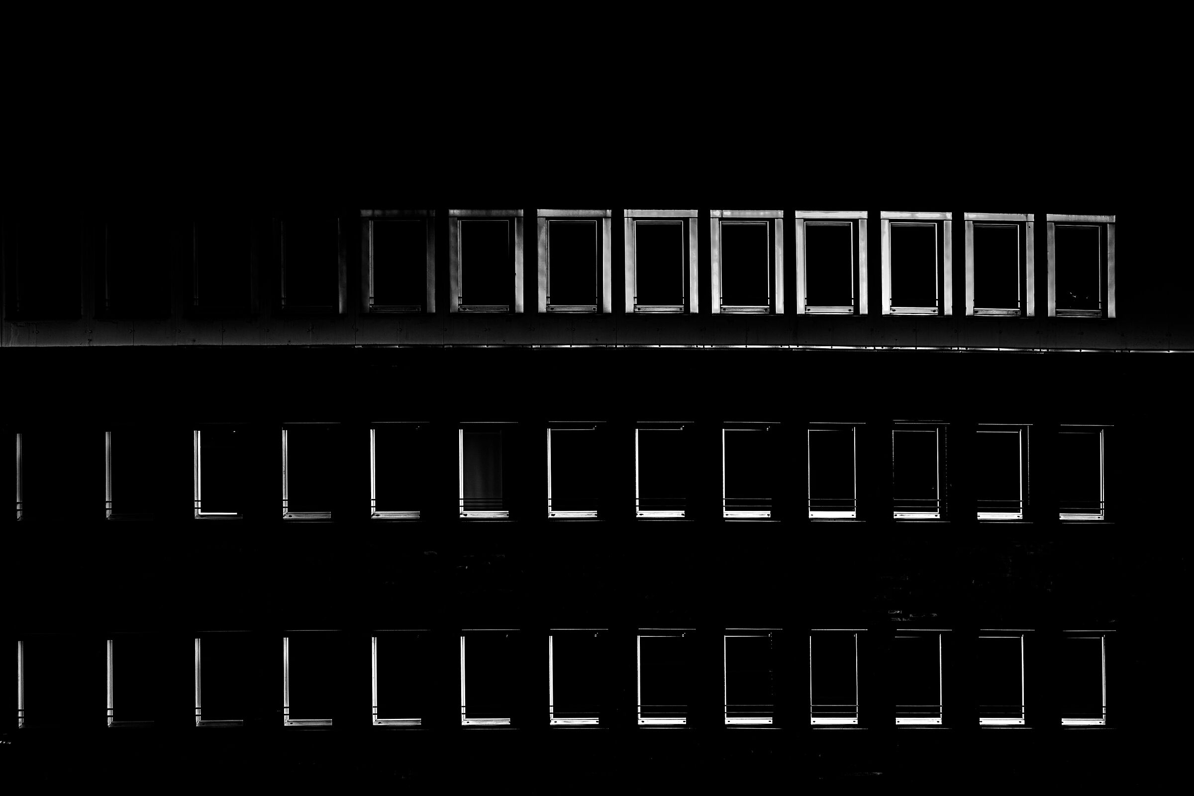 Black windows